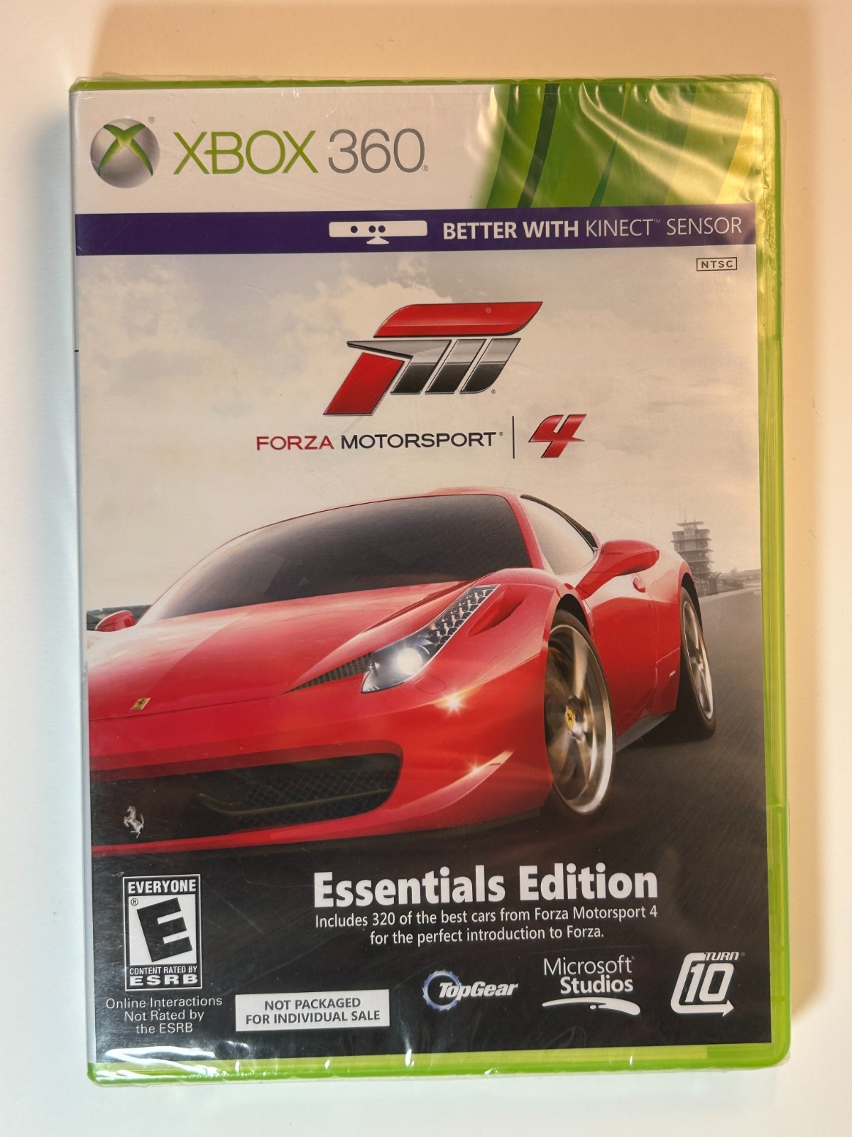 Forza Motorsport 4 Essentials Edition Xbox 360 New Sealed Kinect