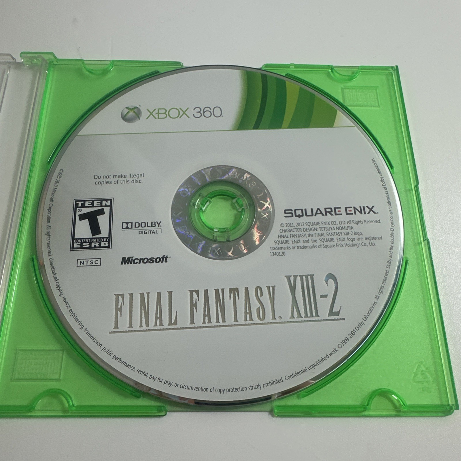 Final Fantasy XIII-2 (Microsoft Xbox 360, 2012) disc only