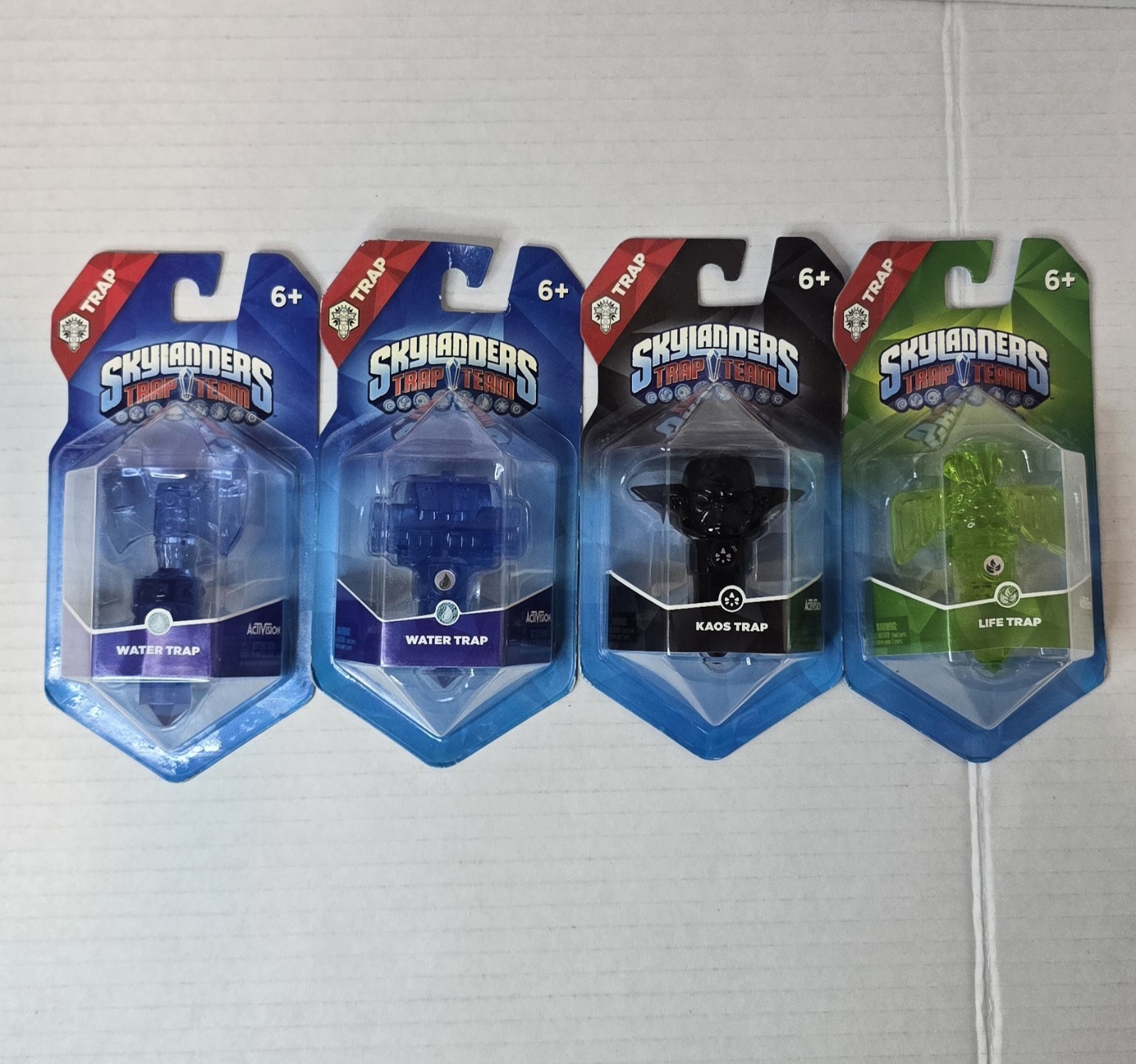 Skylanders Trap Team Lot Of 4 Trap Boxes (2) Water, Kaos, Life *New* Sealed