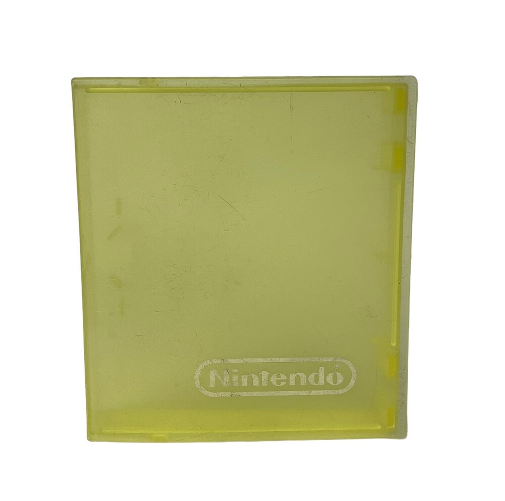 Lot of 2 Vintage Nintendo NES Yellow & Blue Plastic Clear OEM Clamshell Case