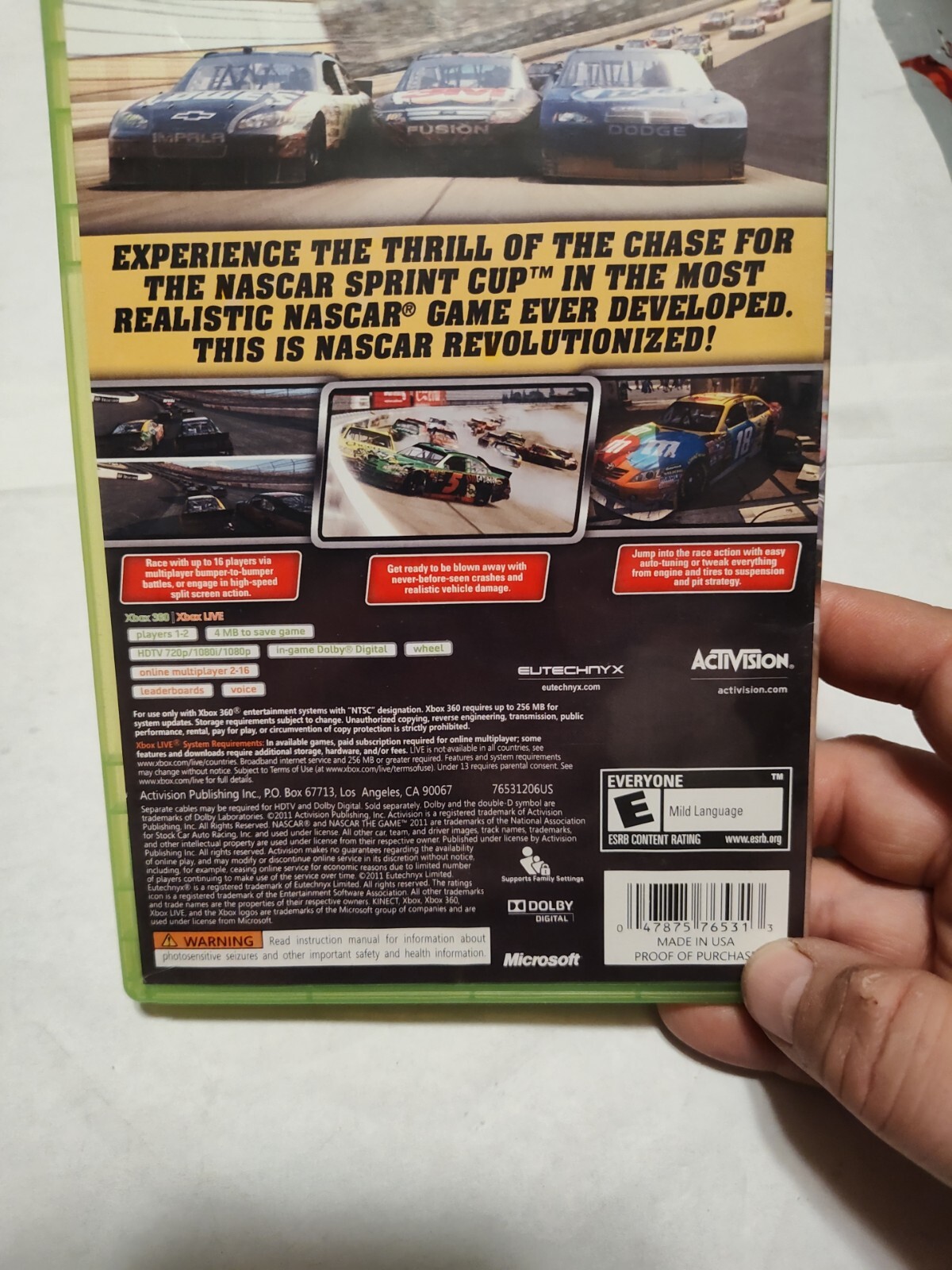 Microsoft Xbox 360 Nascar 2011 The Game CIB Tested