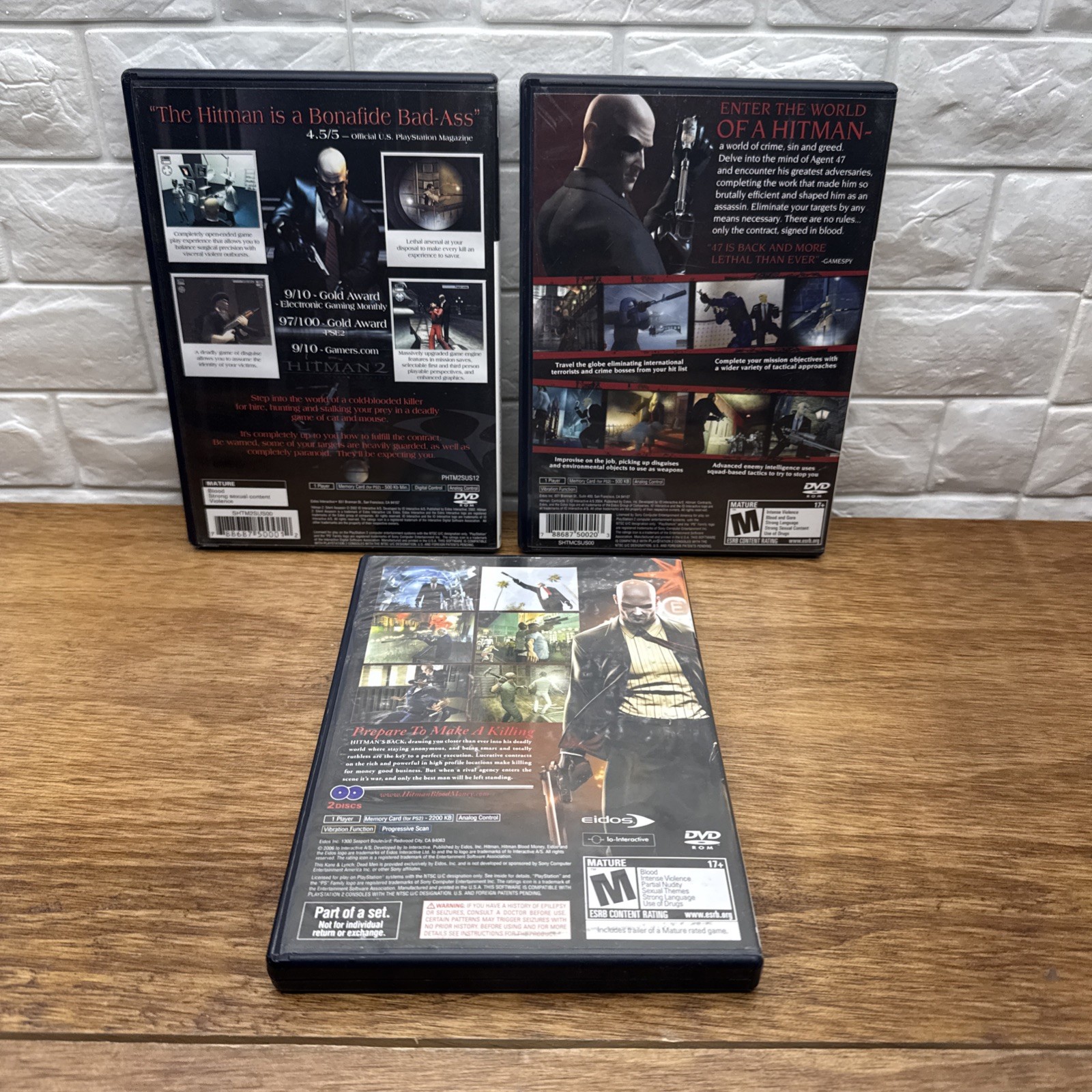 Hitman Trilogy Silent Assassin Contracts Blood Money (Playstation 2) Refurbished