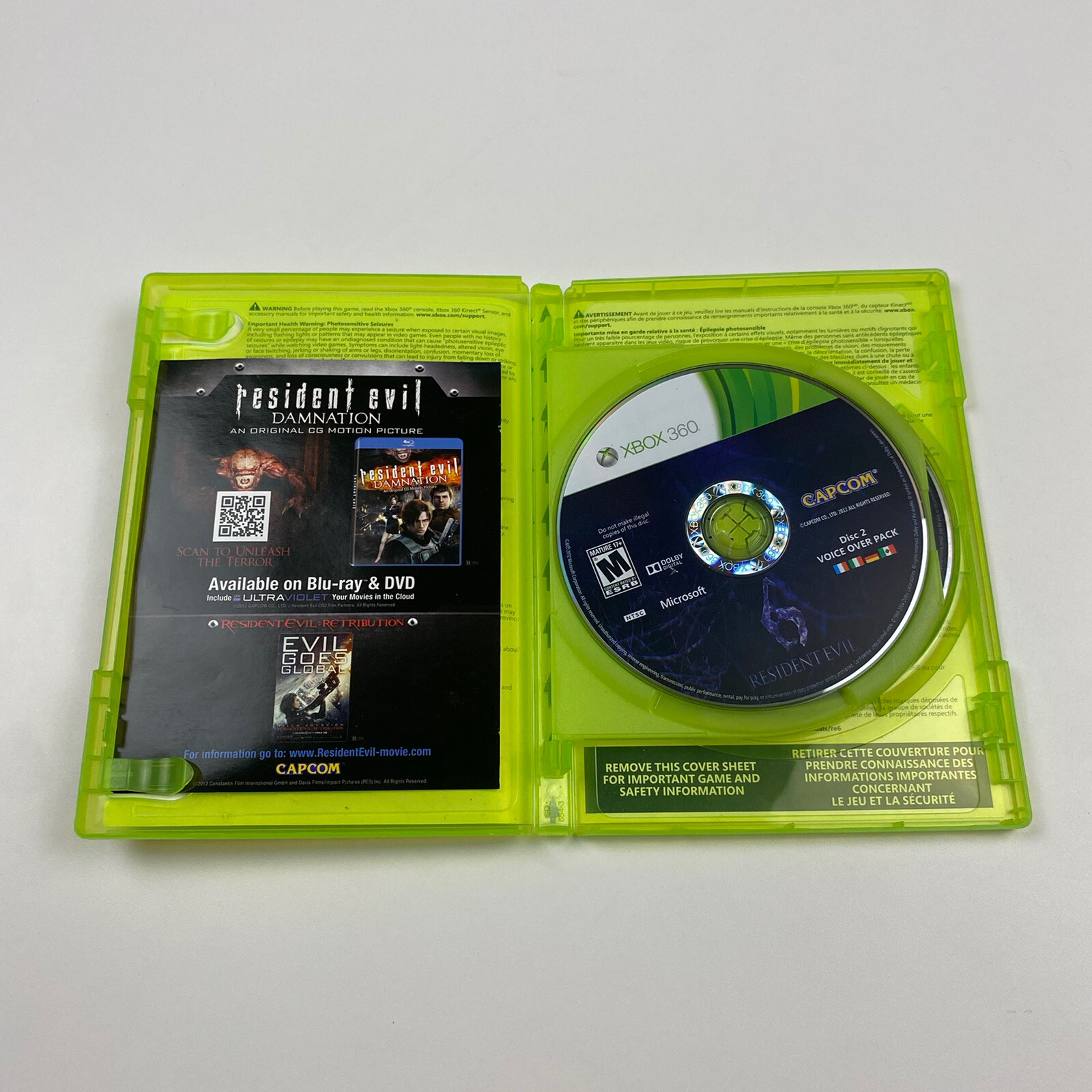 Resident Evil 5 & 6 Bundle Lot (Xbox 360, 2012) BOTH CIB W/ MANUAL & INSERT!