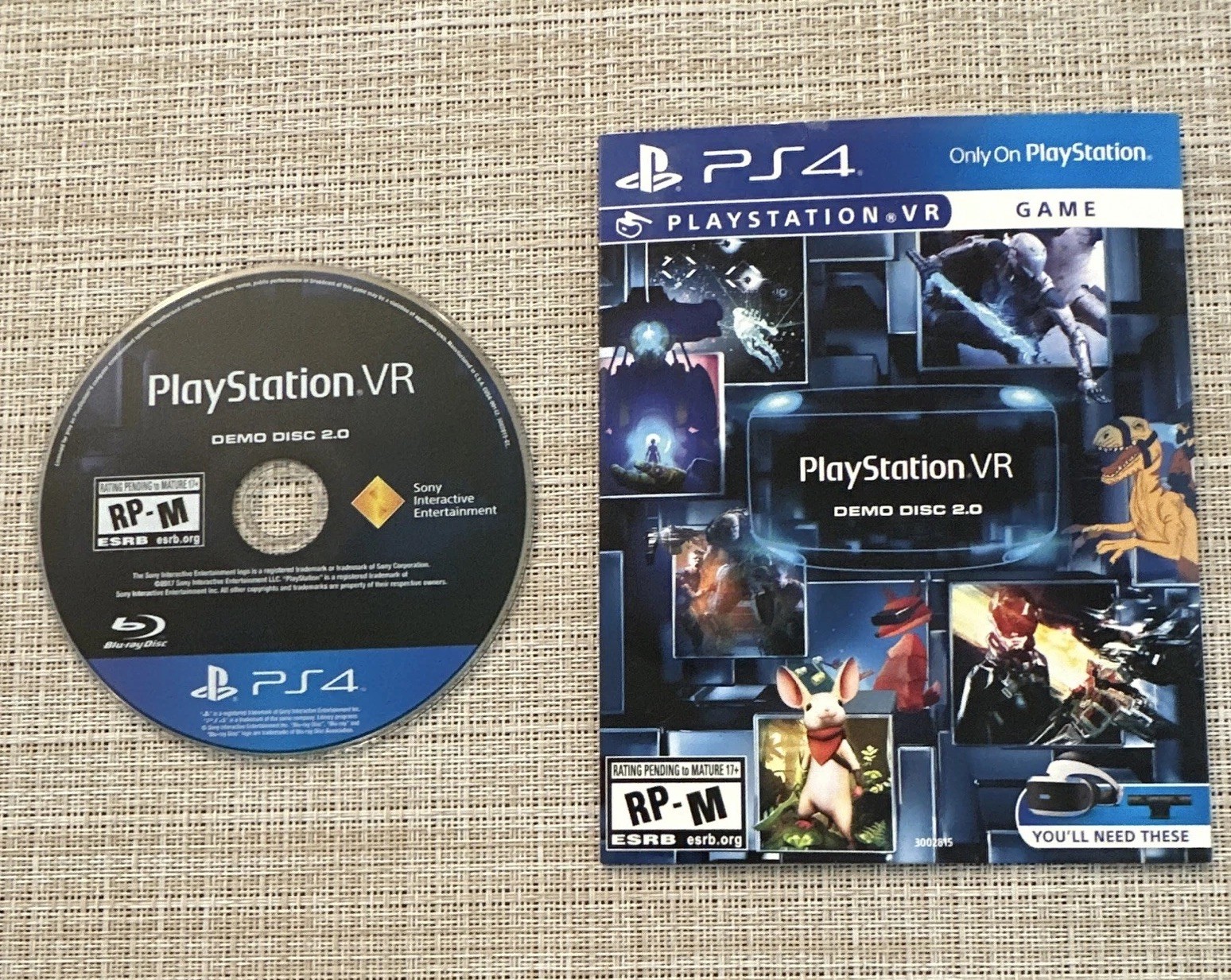 PlayStation VR Demo Disc 2.0 PS4/PSVR Game, Compilation, RP-Rating Pending