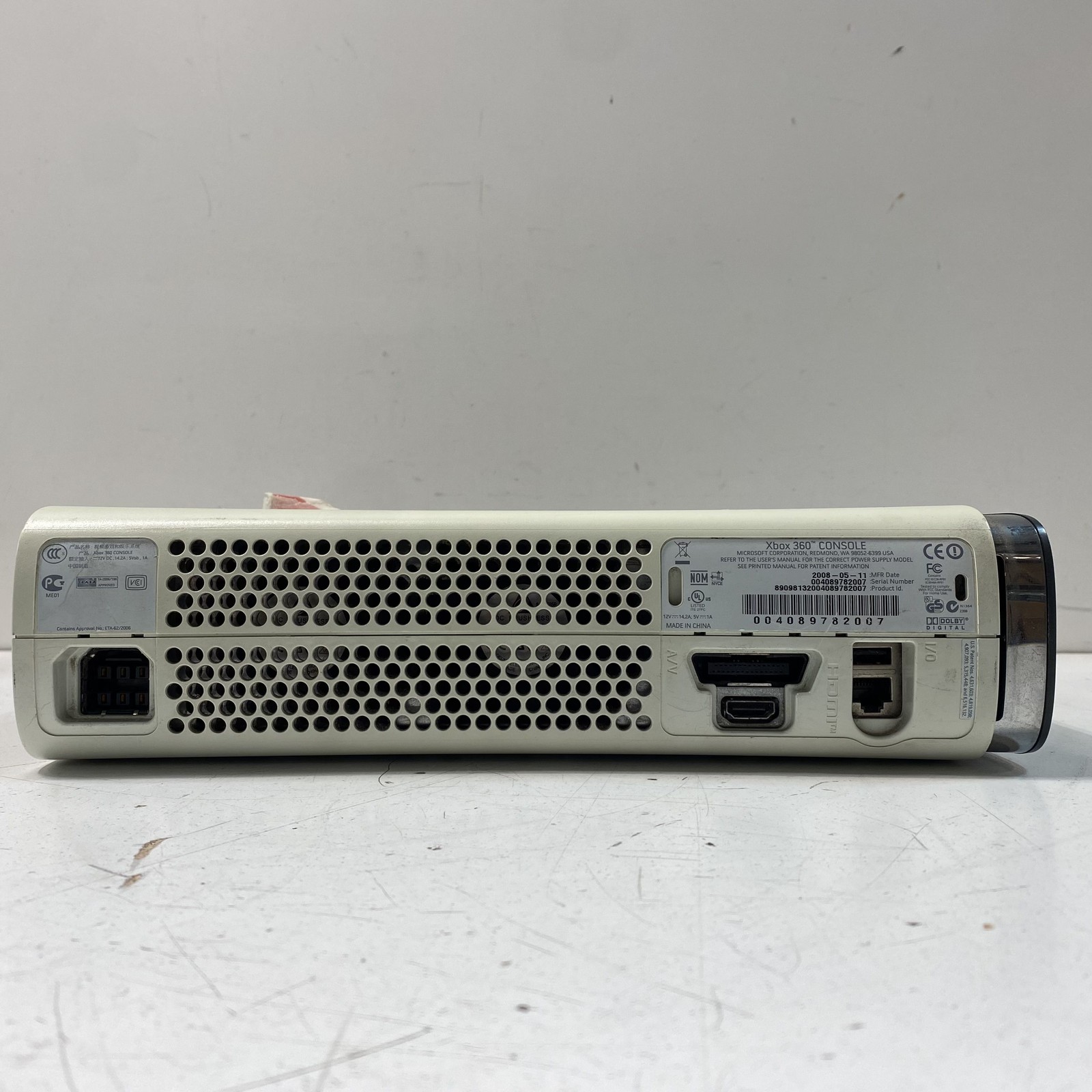 Microsoft Xbox 360 Console 120GB HDD Kinect 1 Controller For Parts