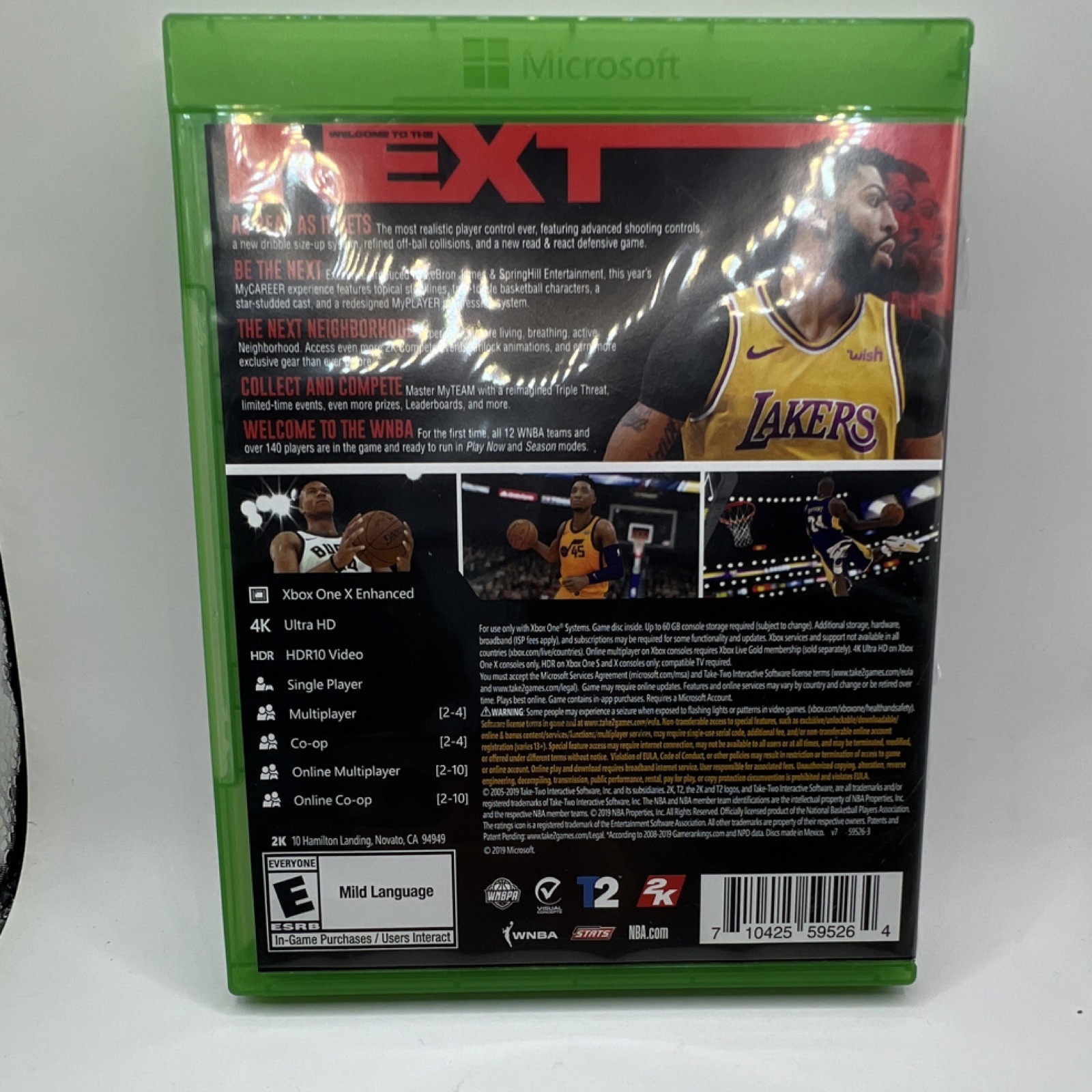 2K NBA 2K20 Microsoft Xbox One 2019 E NTSC-U/C Xbox One X Enhanced Basketball