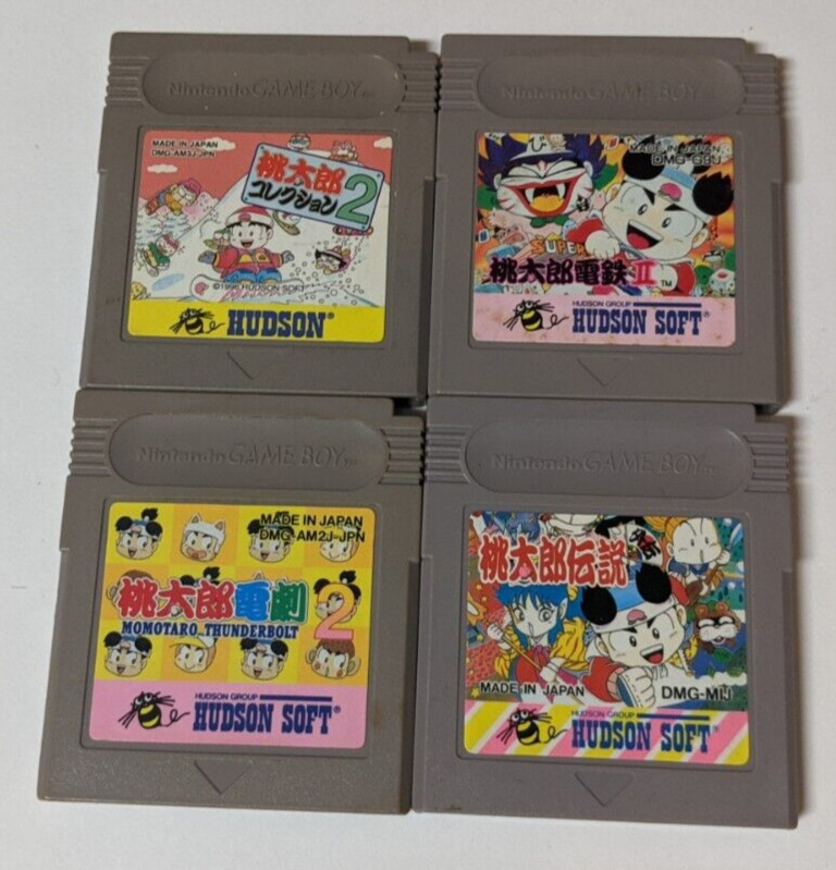Nintendo Game Boy Japanese Lot of 4 – Momotarou Thunderbolt 2 – BJcx19