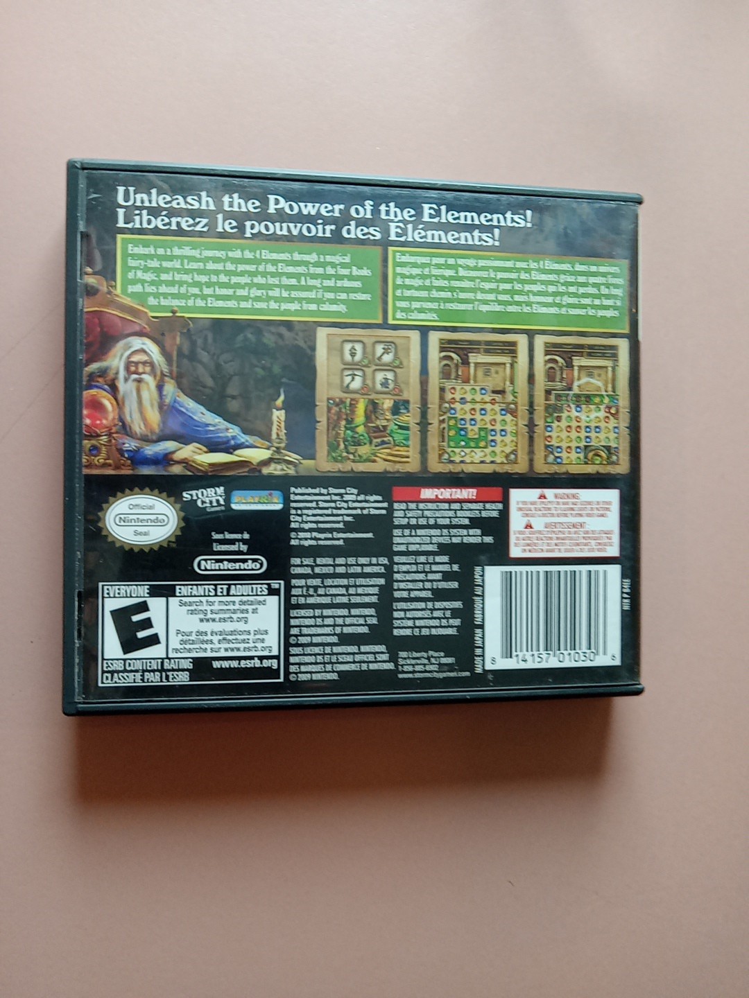 Gem Quest: 4 Elements (Nintendo DS) Authentic Game Cartridge Cib Tested