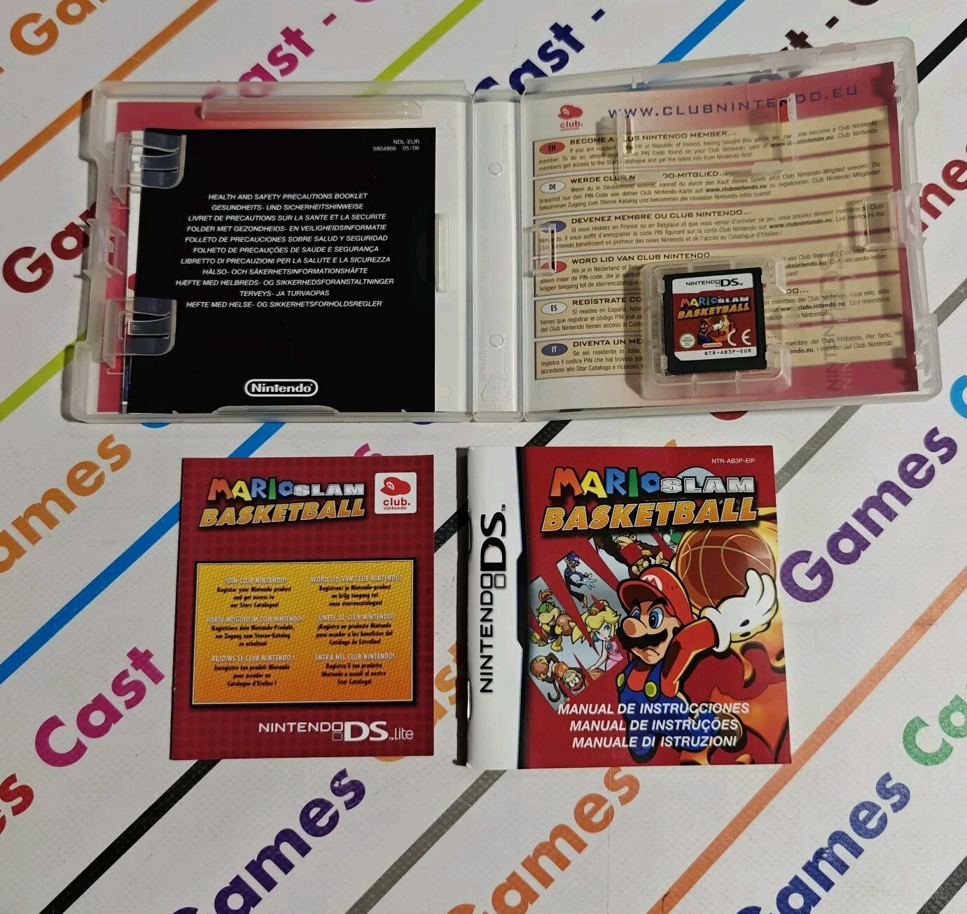 MARIO SLAM BASKETBALL NINTENDO DS 2DS 3DS ITALIAN VERSION MINT COMPLETE