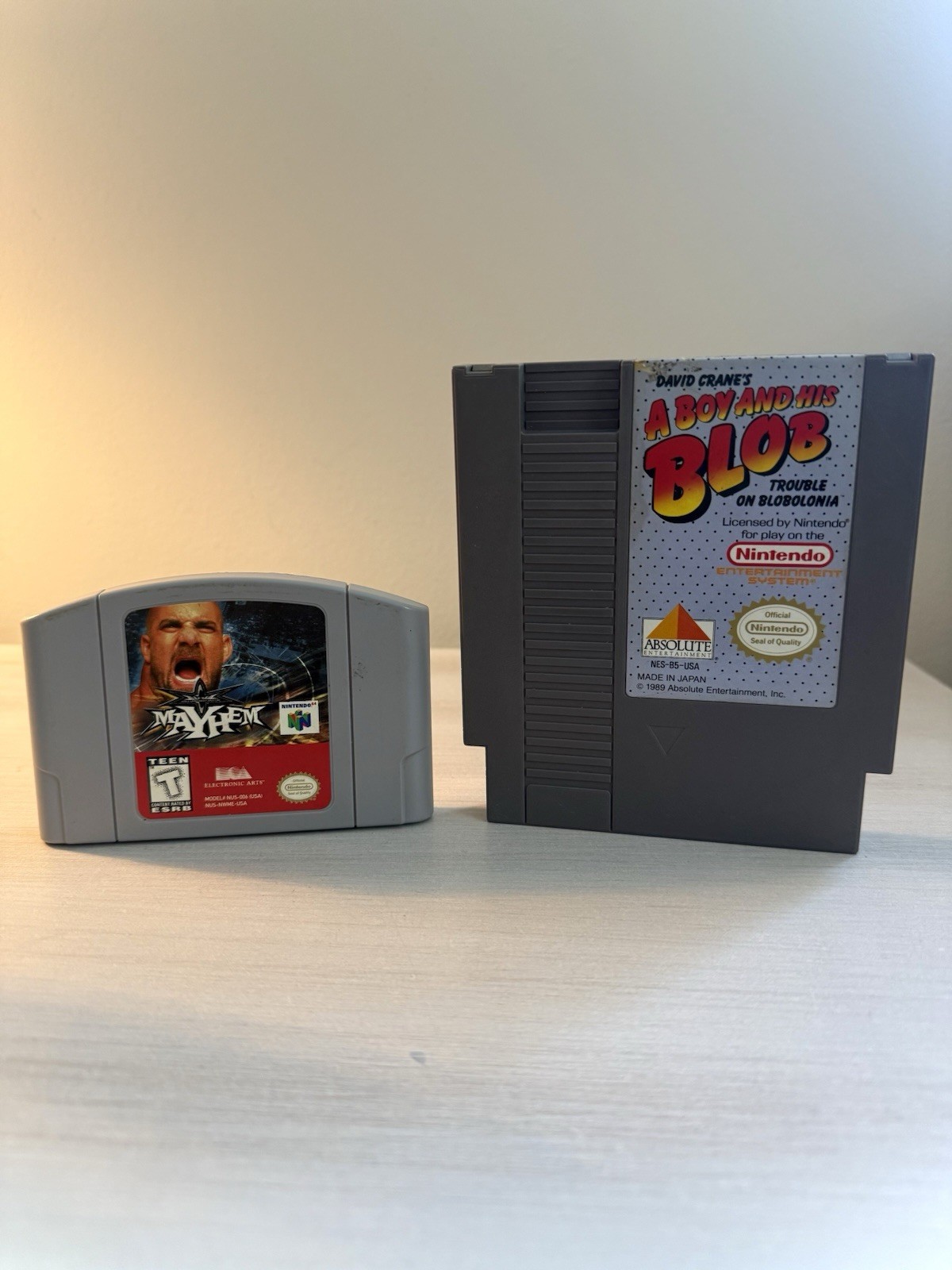 A Boy and His Blob NES and Mayhem N64 Nostalgia Bundle – Cleaned and Tested