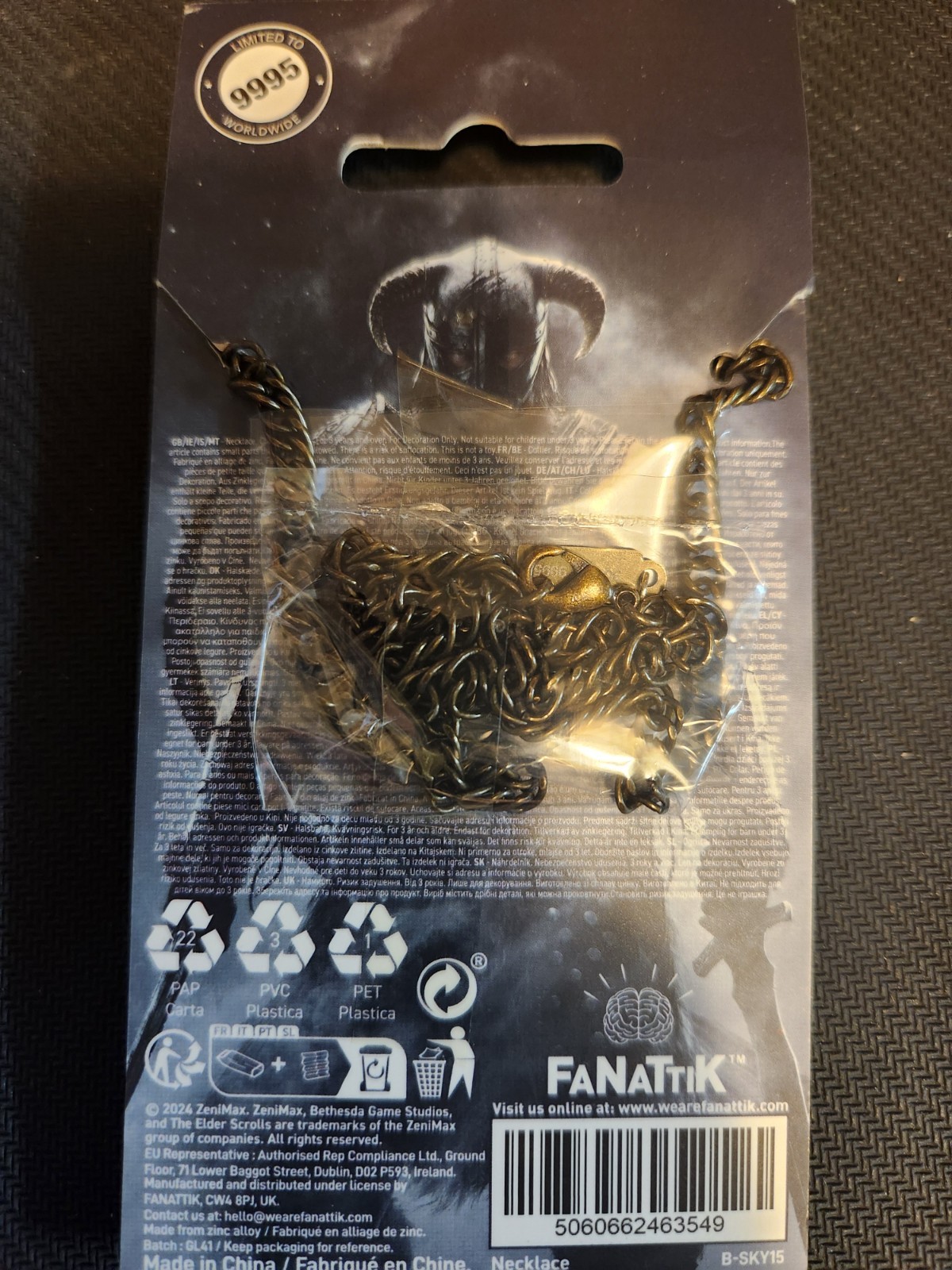Elder Scrolls V Skyrim Amulet of Talos Limited Edition Necklace by Fanattik