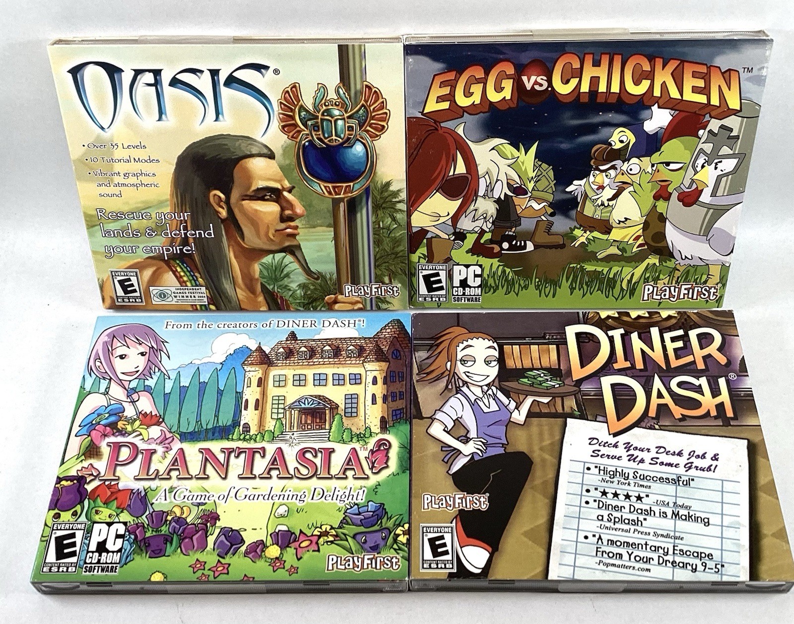Lot of 10 PC Games All NIP Sealed Windows Mac CD-ROM All Rated E