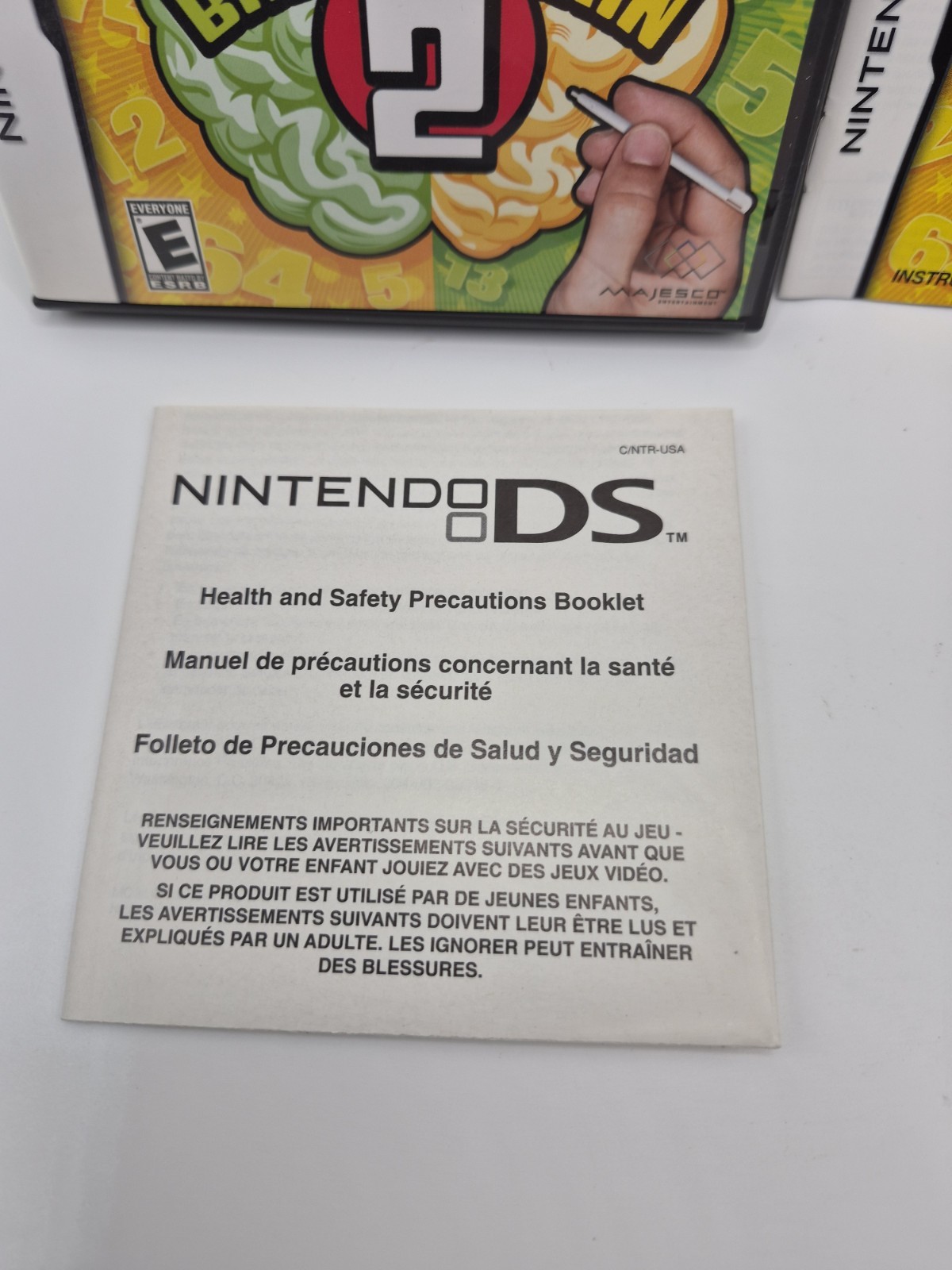 Left Brain Right Brain (Nintendo DS, 2007) Complete CIB W/ Manual & Insert CIB