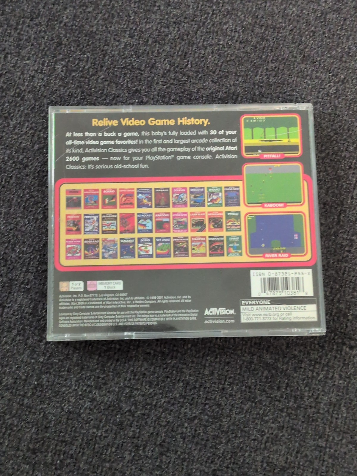 Activision Classics (Sony PlayStation 1, 1998, E) Atari 2600 30 Classic Games