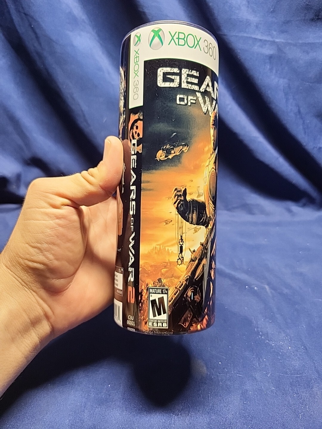 Gears of War 2 (Microsoft Xbox 360, 2008) Artwork 20oz Sublimation Tumbler