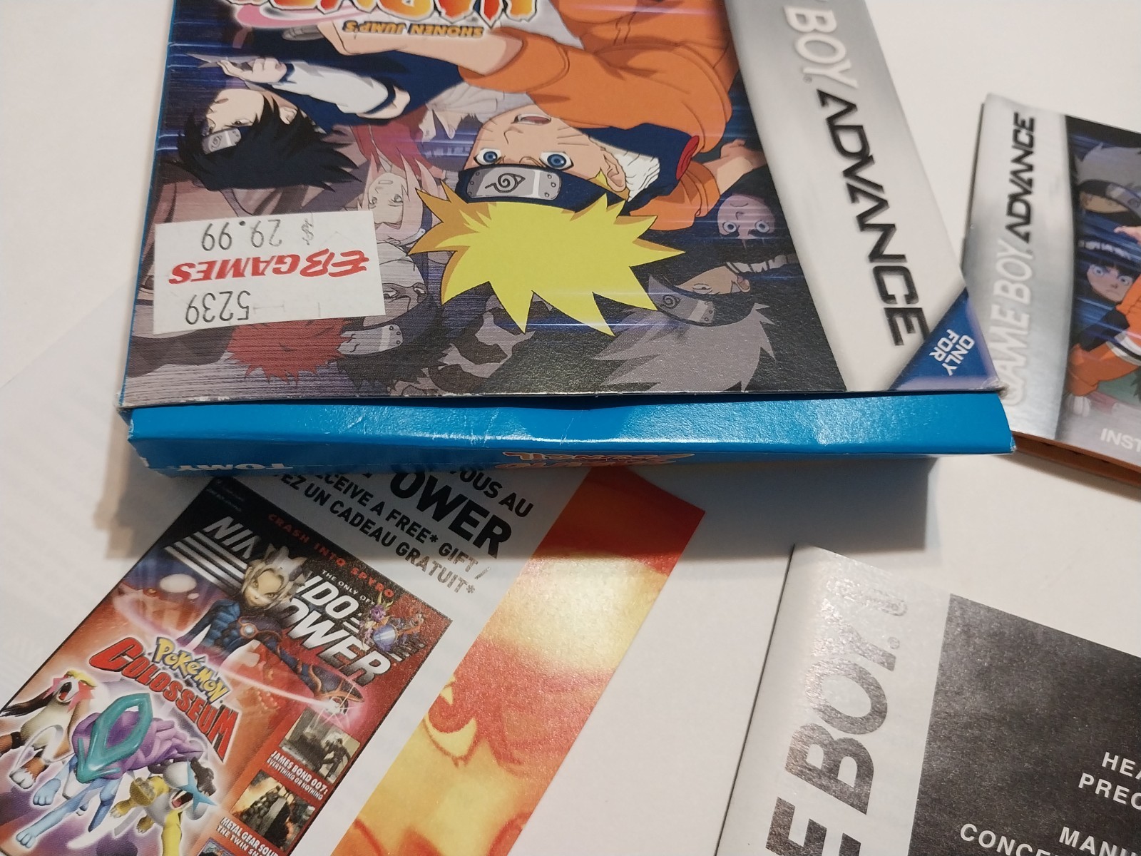 Naruto Ninja Council (Game Boy Advance GBA) Case and Manual only No Game