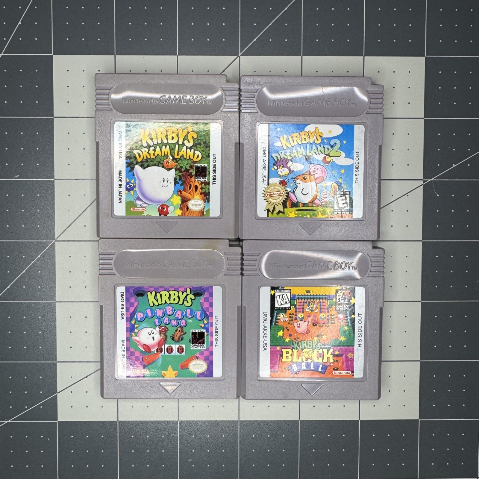 Kirby’s Dream Land 1 2 Pinball Land & Block Ball Authentic Nintendo Game Boy