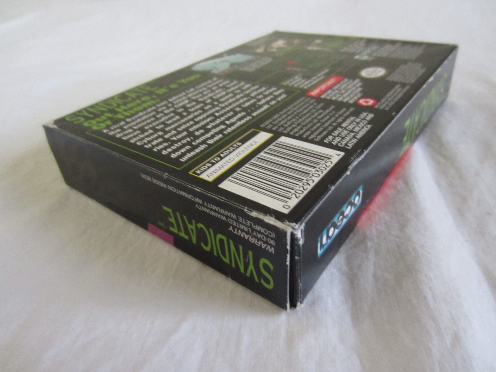 Syndicate (SNES) Super Nintendo CIB Complete Box Ocean 1995 RARE