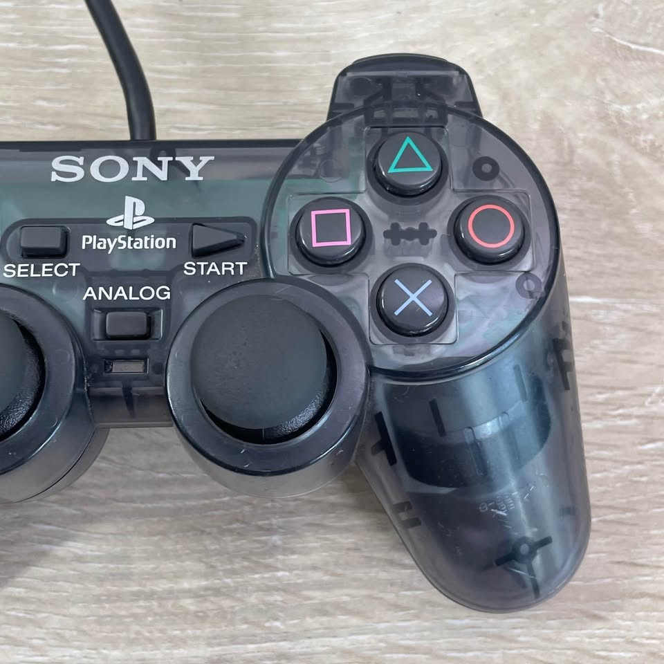 Sony PlayStation 2 PS2 Dualshock Controller Smoke Transparent Clear Gray Slate