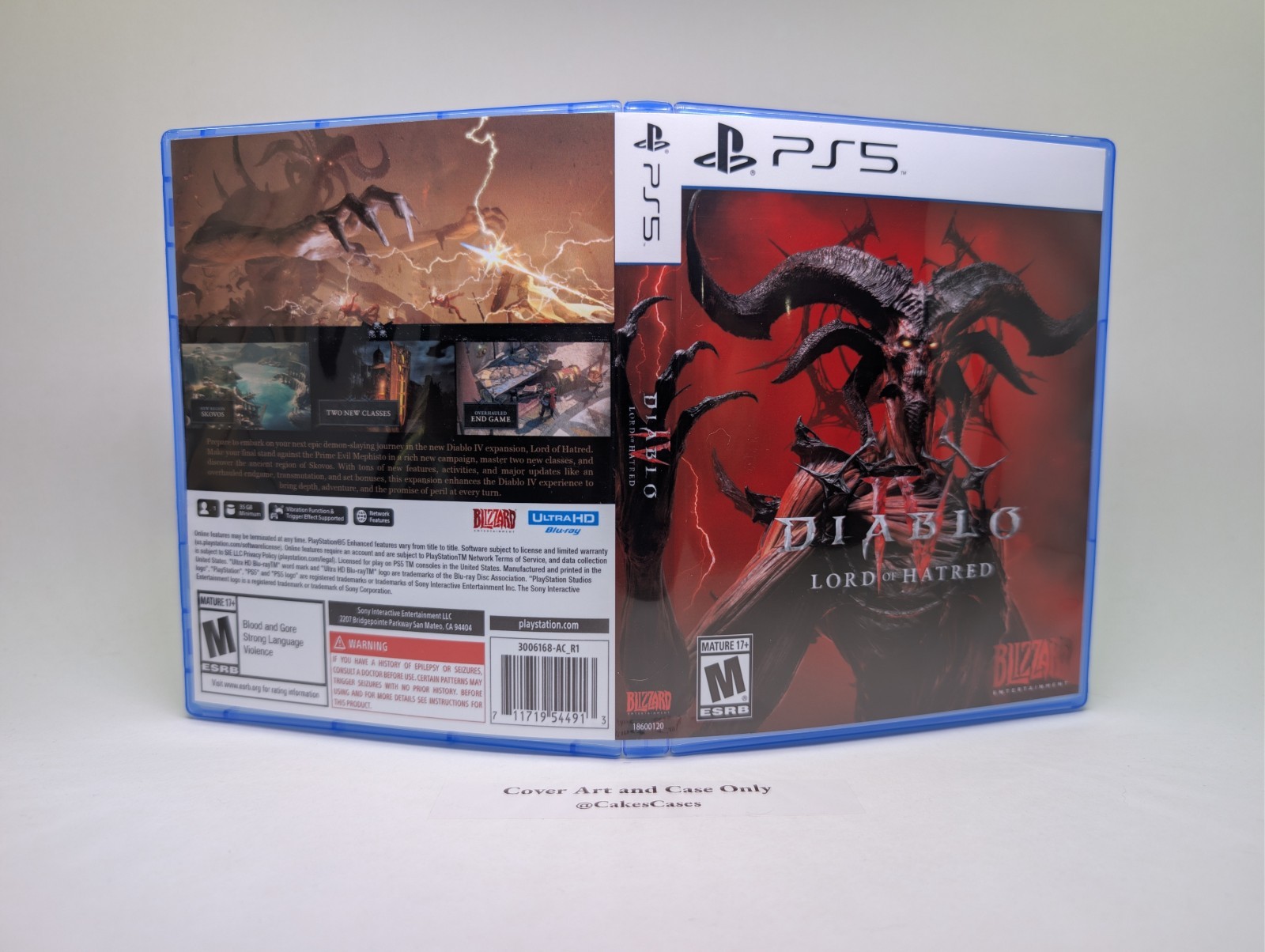 Diablo IV 4 Lord of Hatred – PS5 Empty Case (No Game)