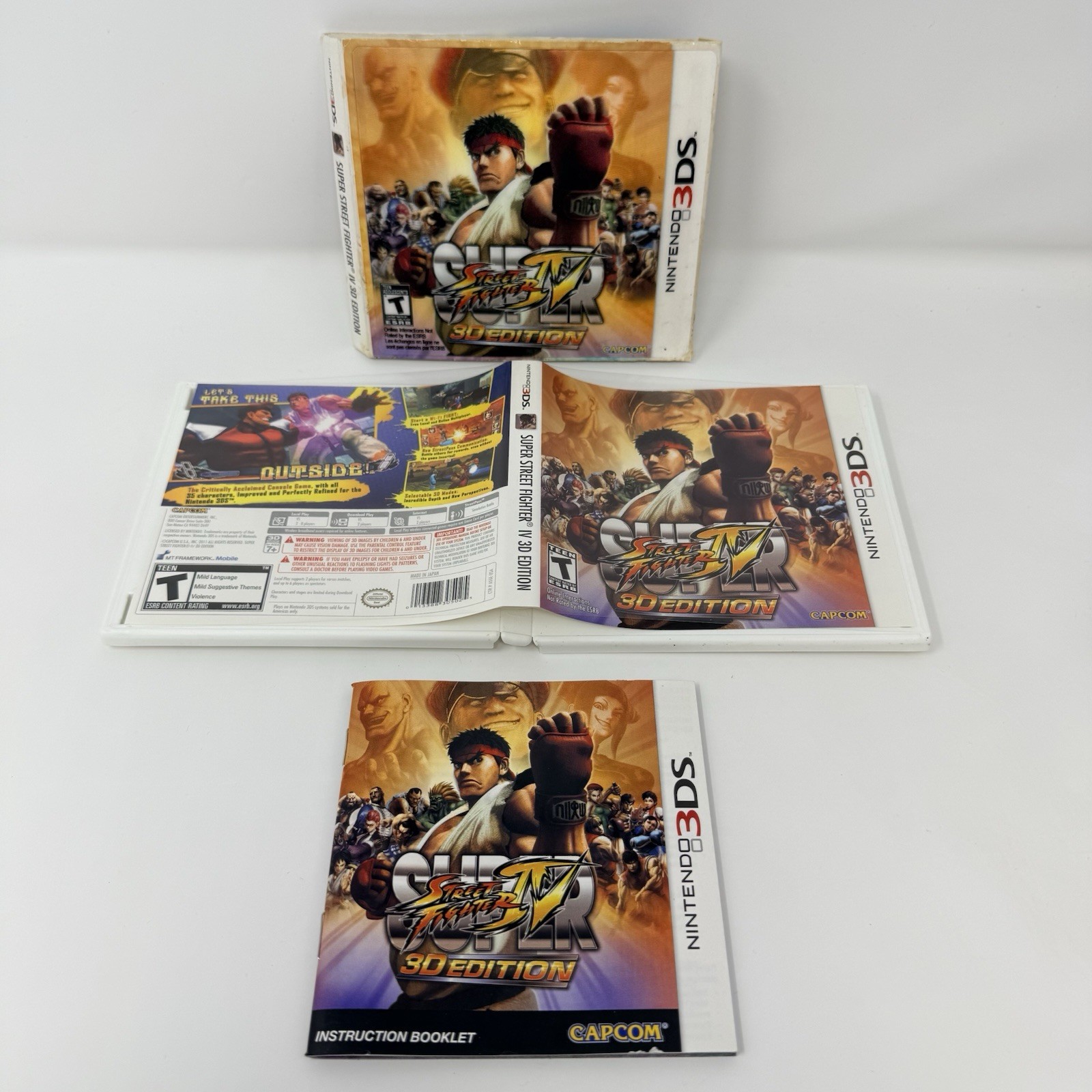 Super Street Fighter IV 3D Edition Nintendo 3DS No Game Slipcover