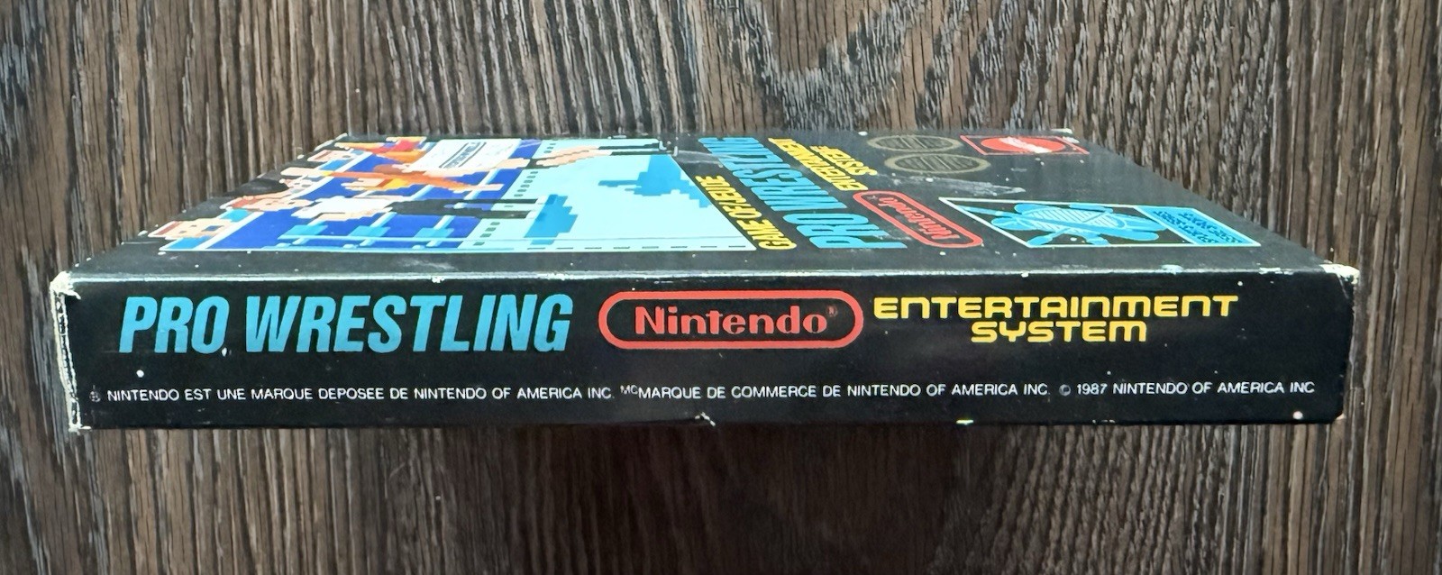 Pro Wrestling Complete in Box CIB Hangtab Canadian Version (Nintendo, NES 1987)