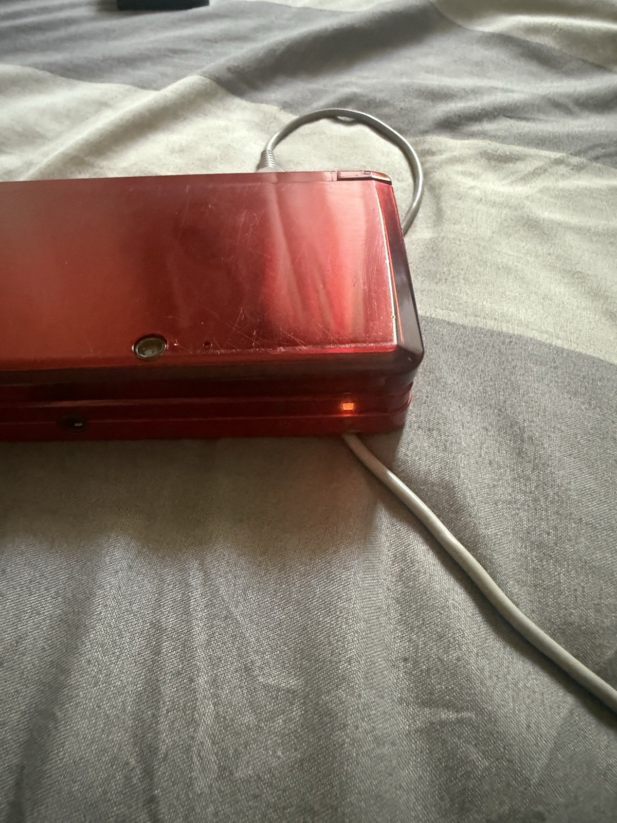Nintendo 3DS Flame Red Console Bundle, 7 Games, SD Card, OEM charger (TESTED)