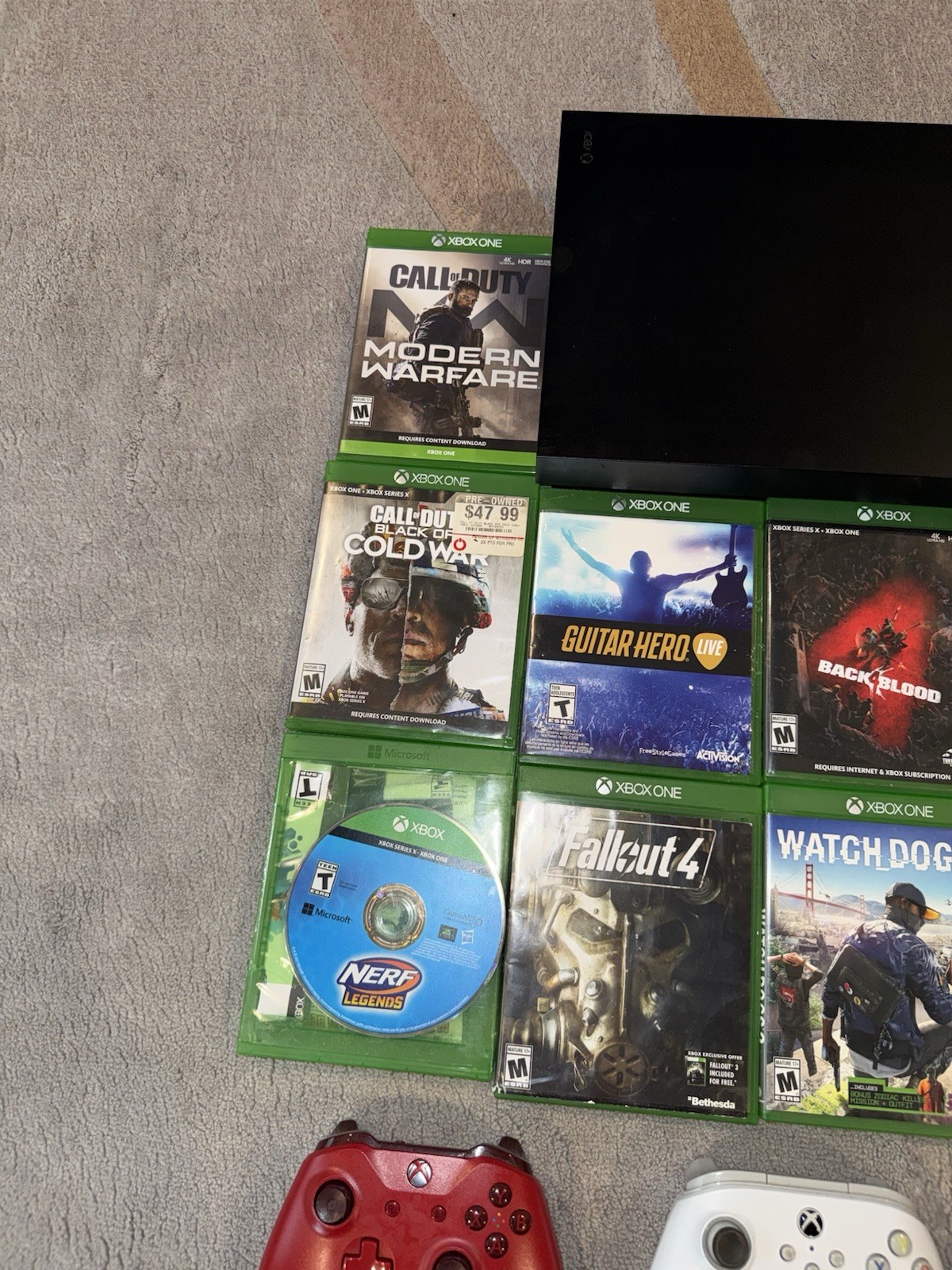 Xbox One X 1TB Console Bundle 3 Controllers 11 Games Turtle Beach Headset
