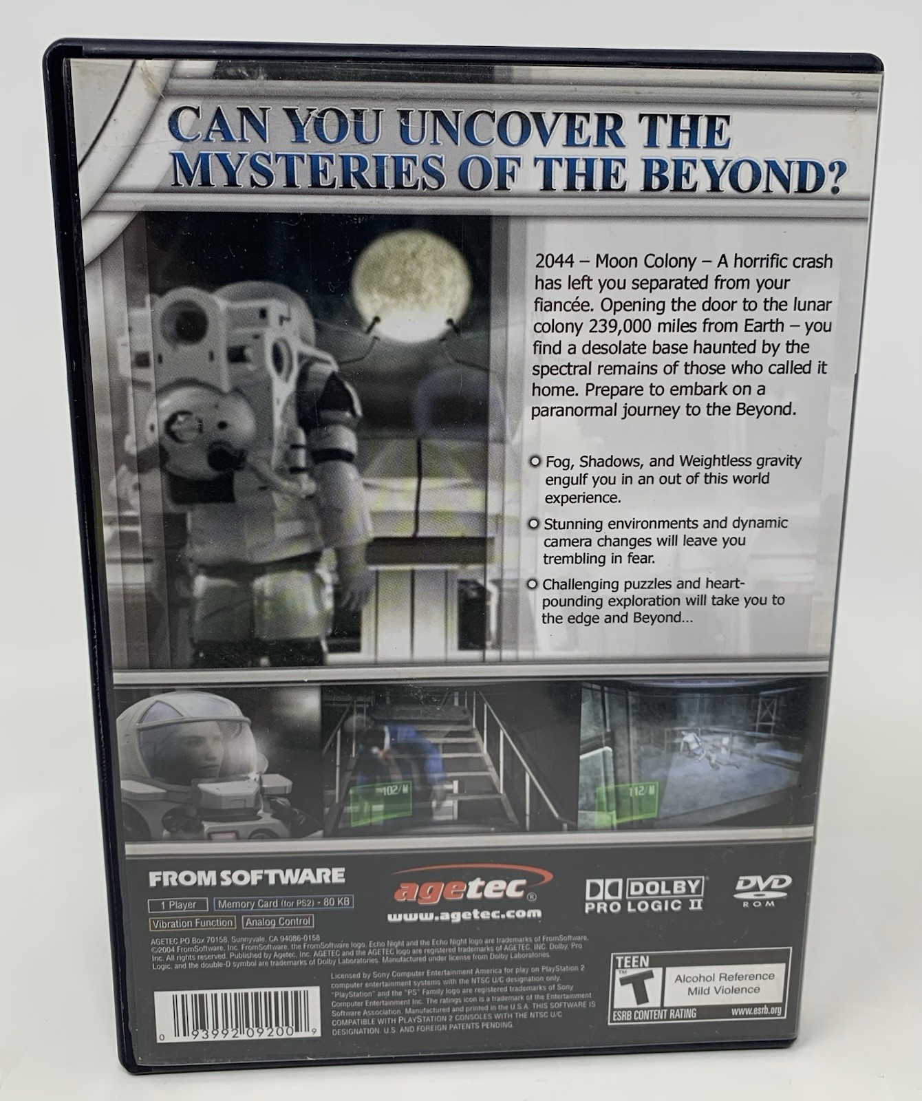Echo Night Beyond PS2 PlayStation 2 Authentic CIB Complete in Box Horror