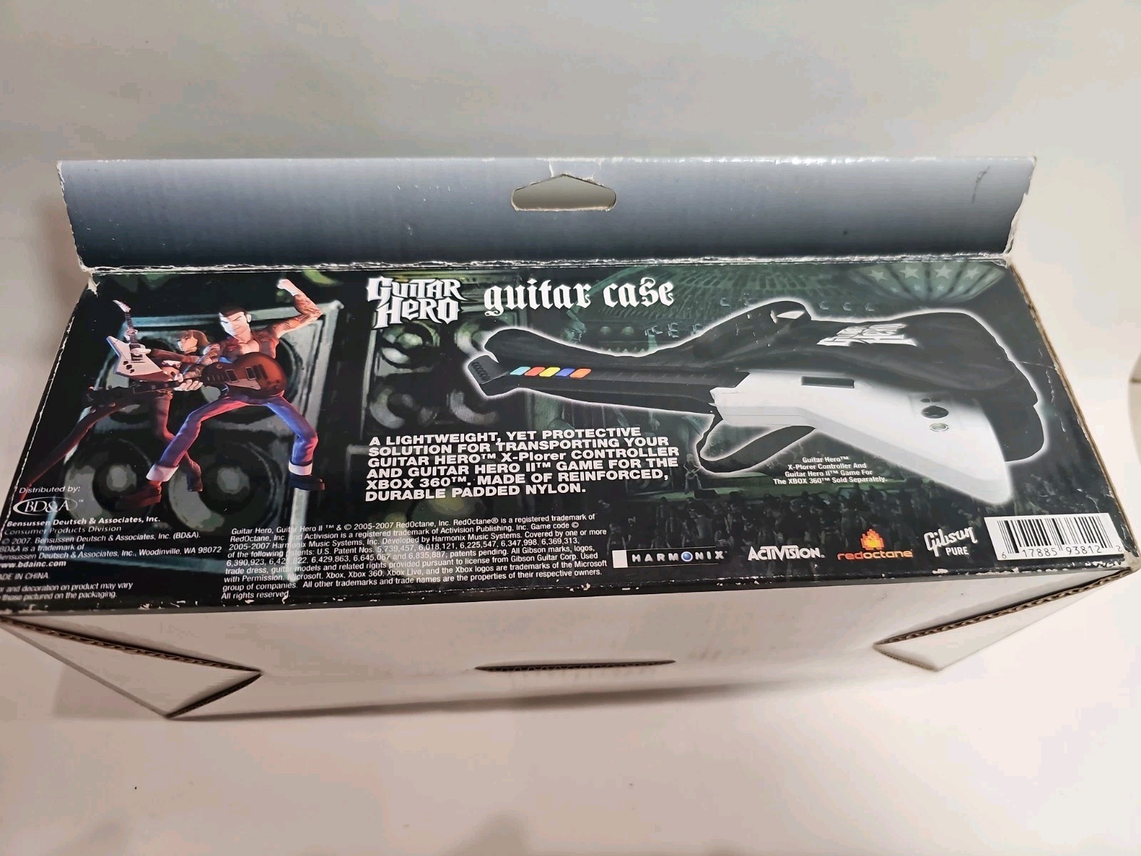New OPEN BOX Redoctane Guitar Hero Guitar Controller Carry Case Bag Ps2 Ps3 WiI