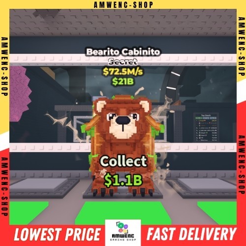 Steal A Brainrot – Bearito Cabinito – Random Mutation/Traits Or Normal