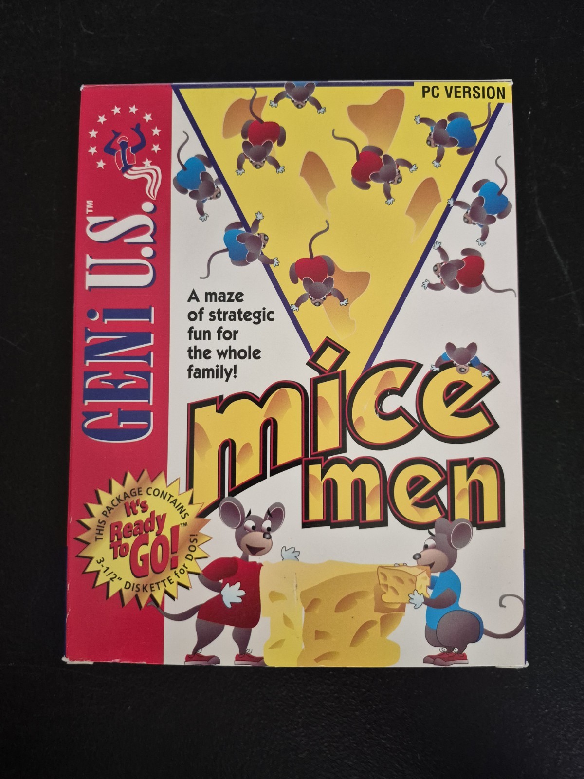 Vintage 1994 Geni U.S. Mice Men PC Game 3.5″ Diskette