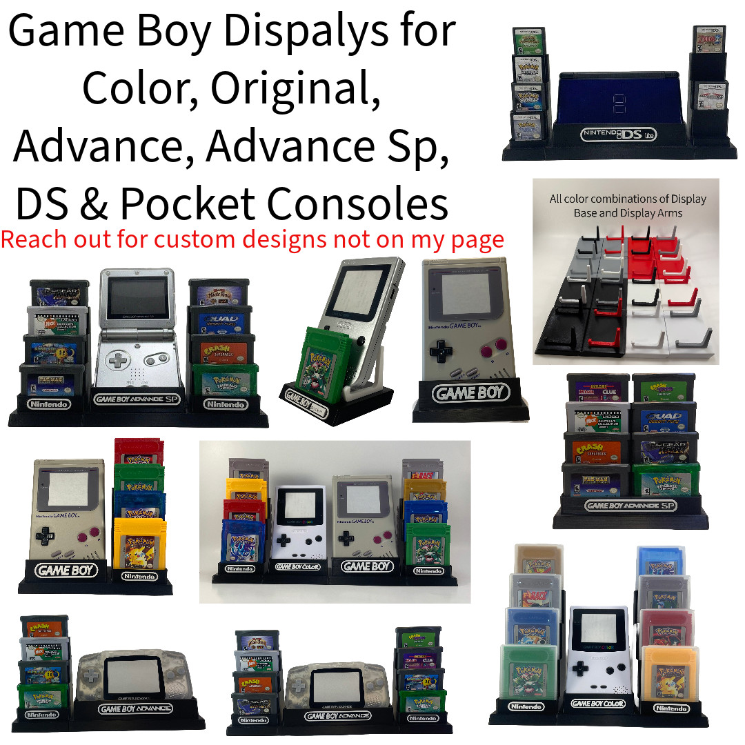 Nintendo DS/2DS/3DS 24 Game Cartridge display/stand Only (Customize Colors)