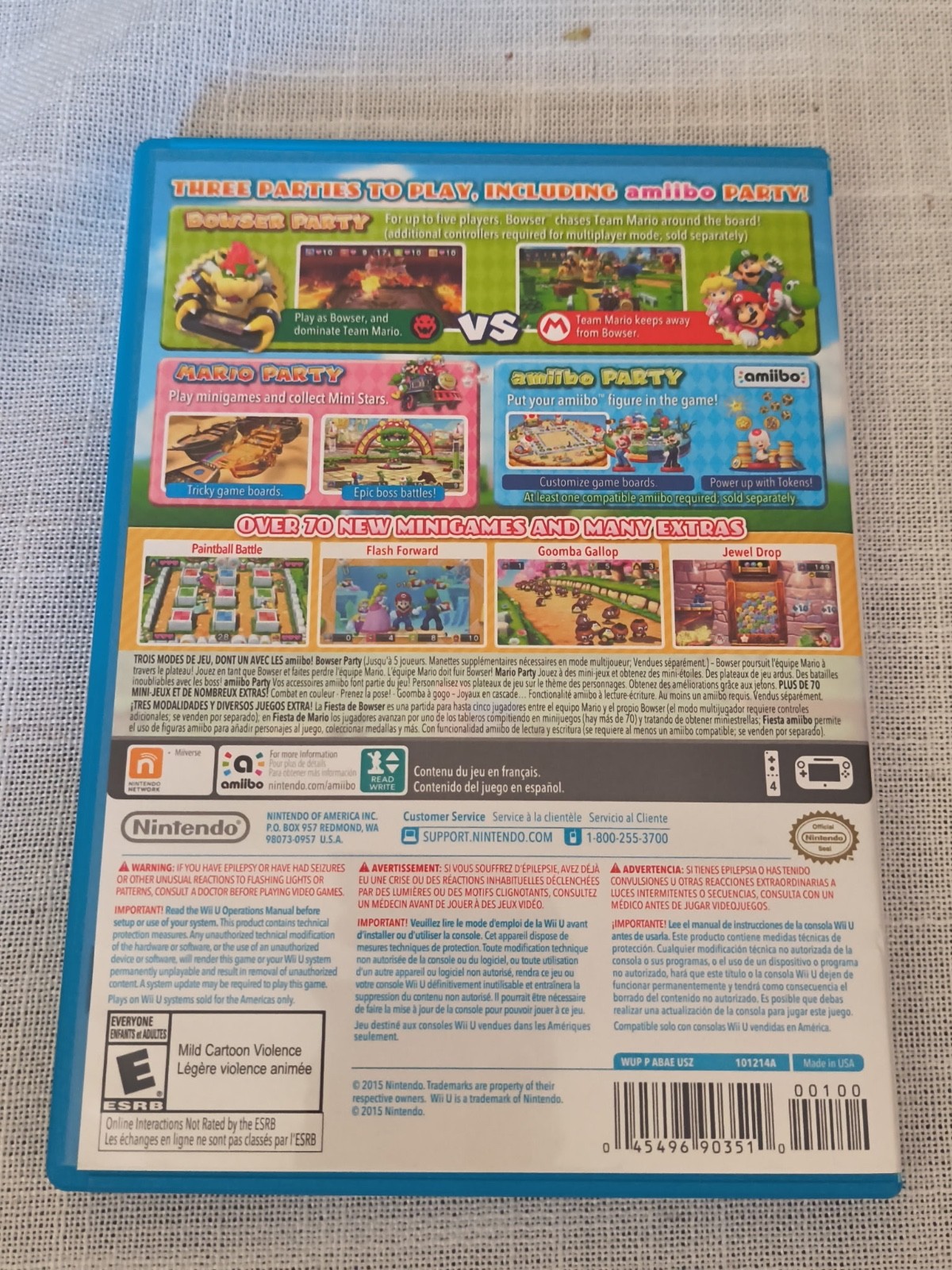 Mario Party 10 – Nintendo Wii U (Box Included, No Manual)