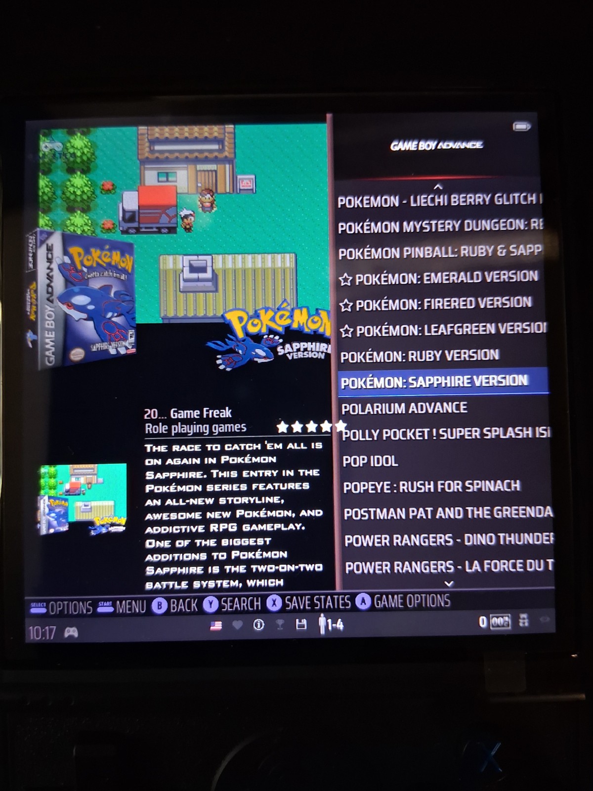 4″ Screen Handheld Console With Pokemon Retro Collection & 10k+ Legendary Games