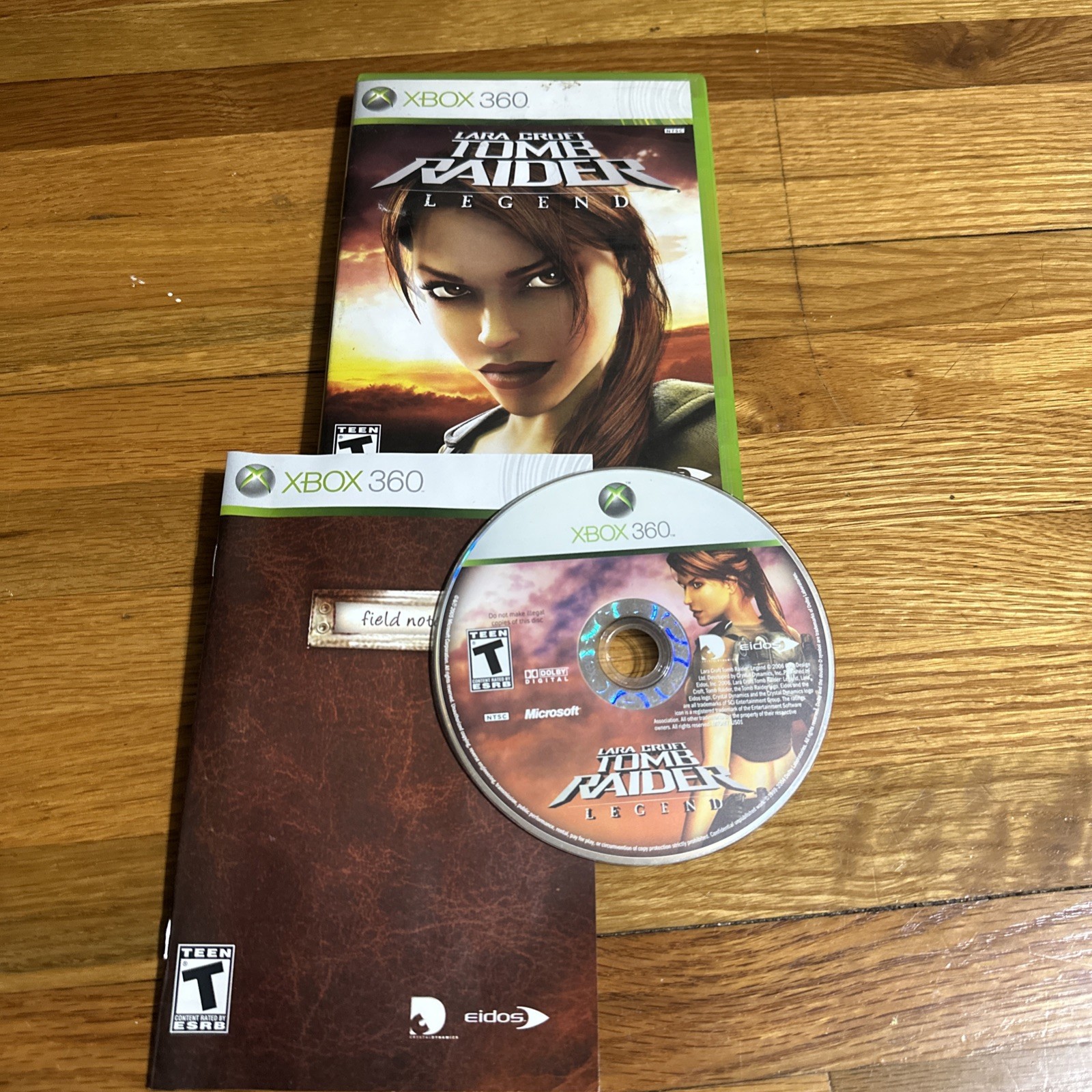 Microsoft Xbox 360 CIB COMPLETE TESTED Lara Croft Tomb Raider Legend