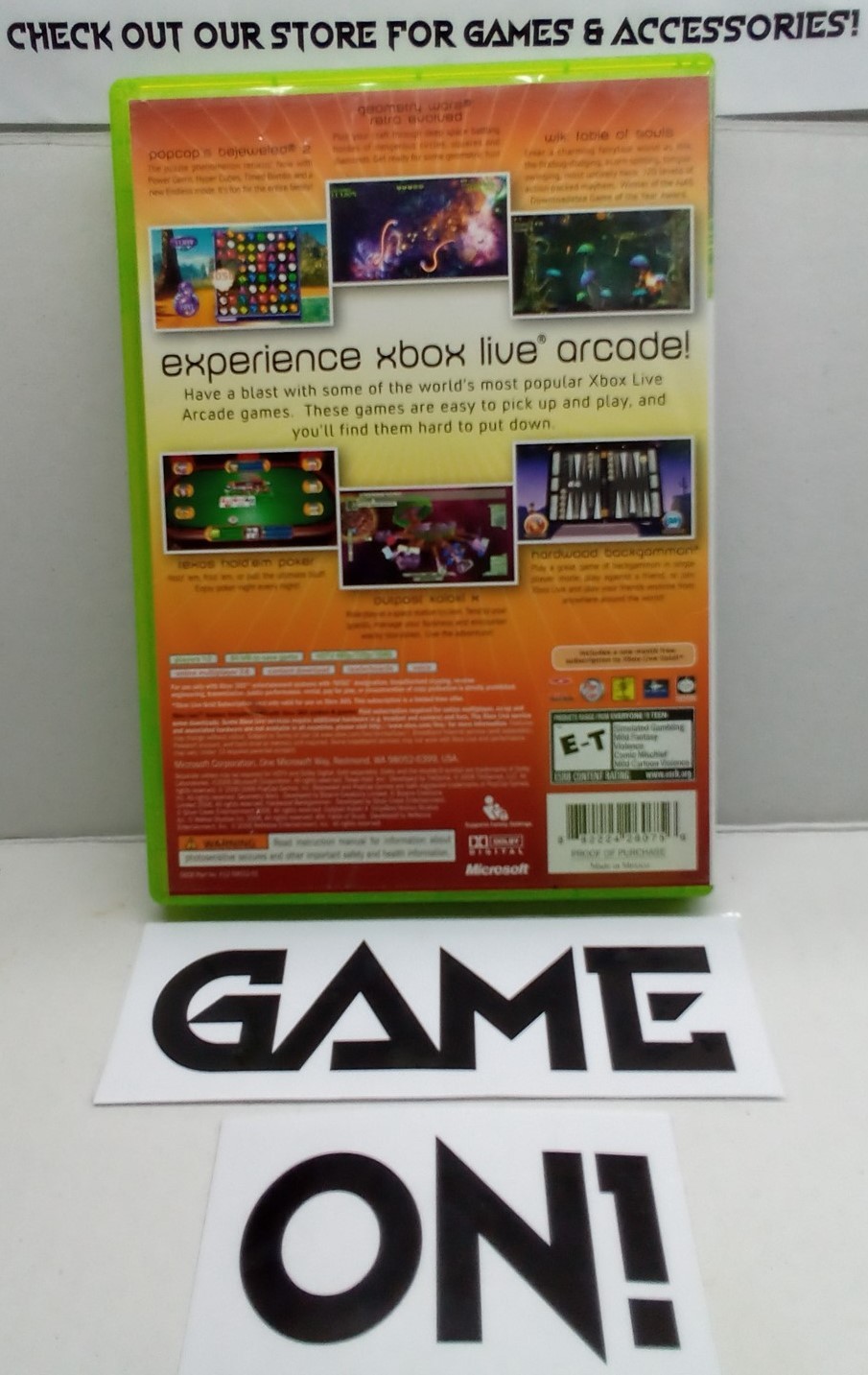 Xbox Live Arcade Unplugged Vol. 1 (Xbox 360, 2006) Complete Tested Working