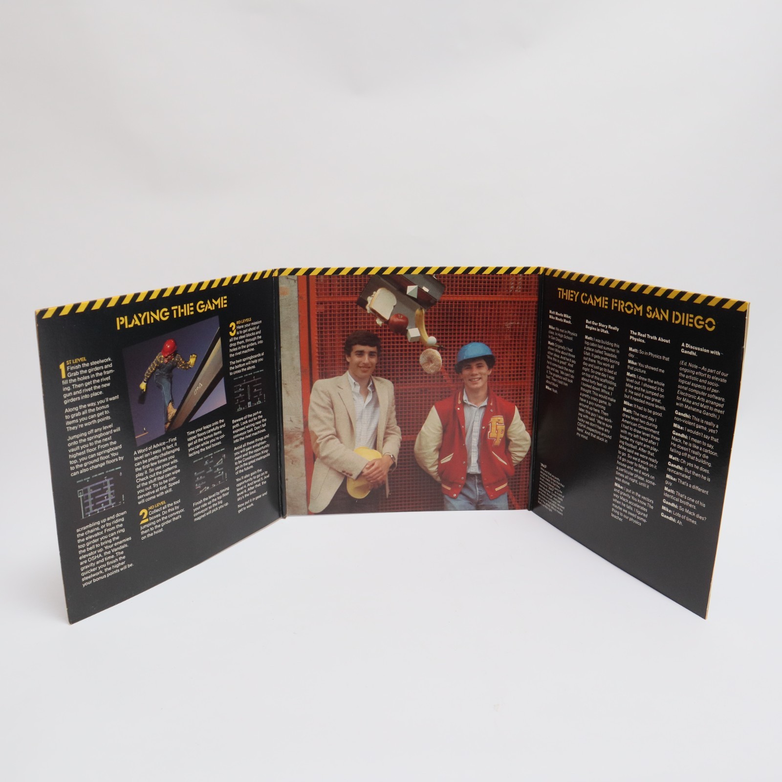 Hard Hat Mack 1983 Electronic Arts Atari Home Computers Platform Excellent Cond