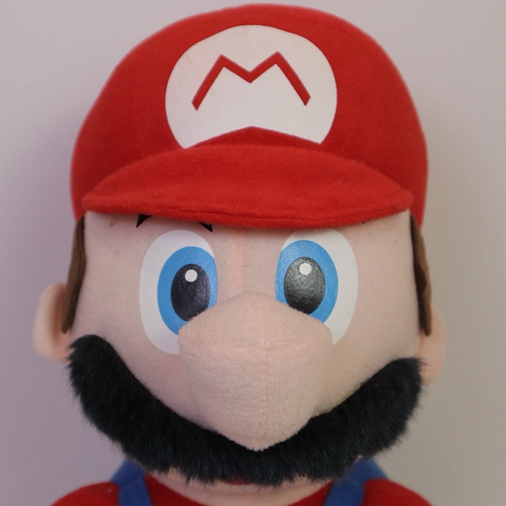Vintage Super Mario Large Plush Banpresto Japan Nintendo Official Toy 38cm w Tag