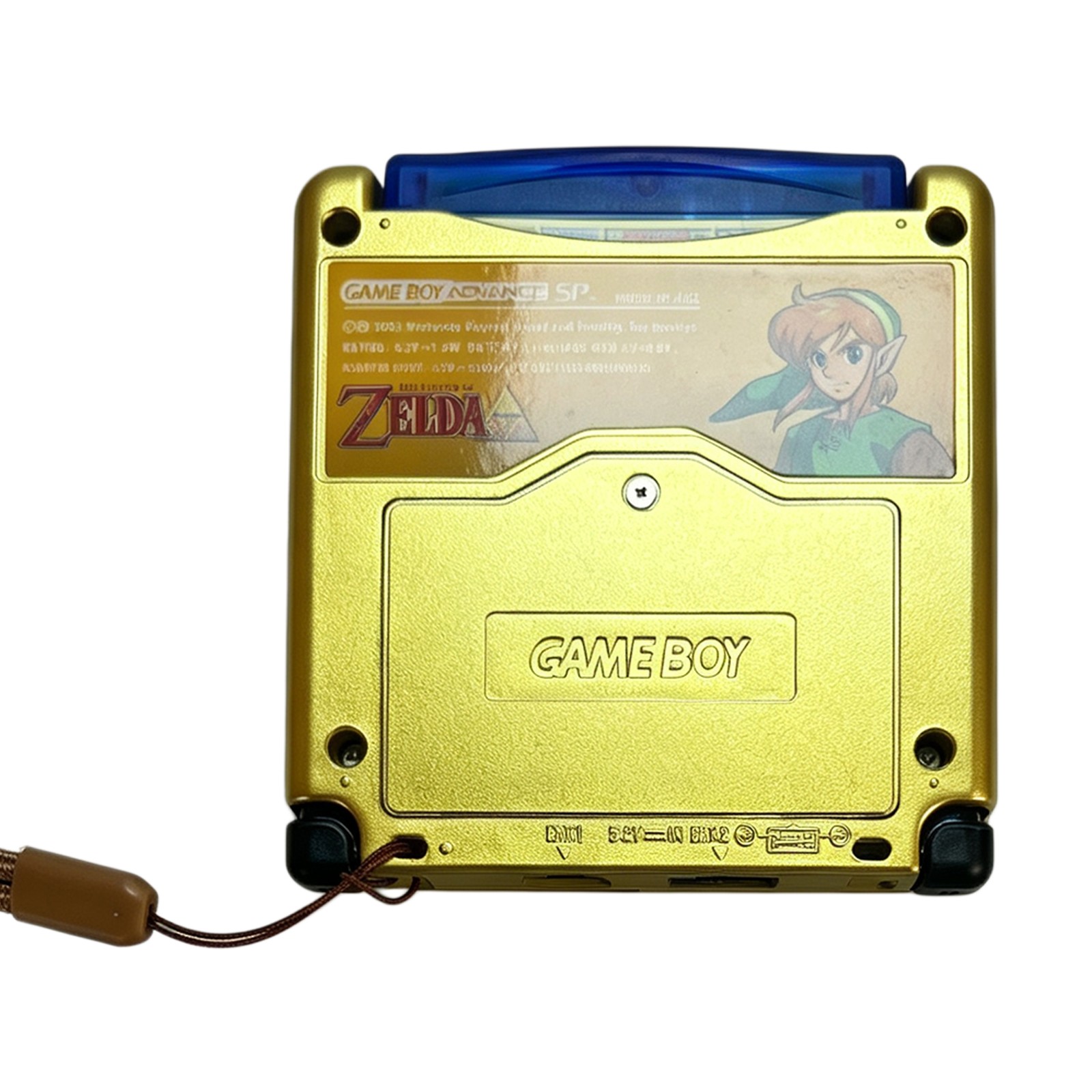Nintendo GBA Custom Zelda Triforce Gameboy Advance SP AGS-101 Console with Boxed