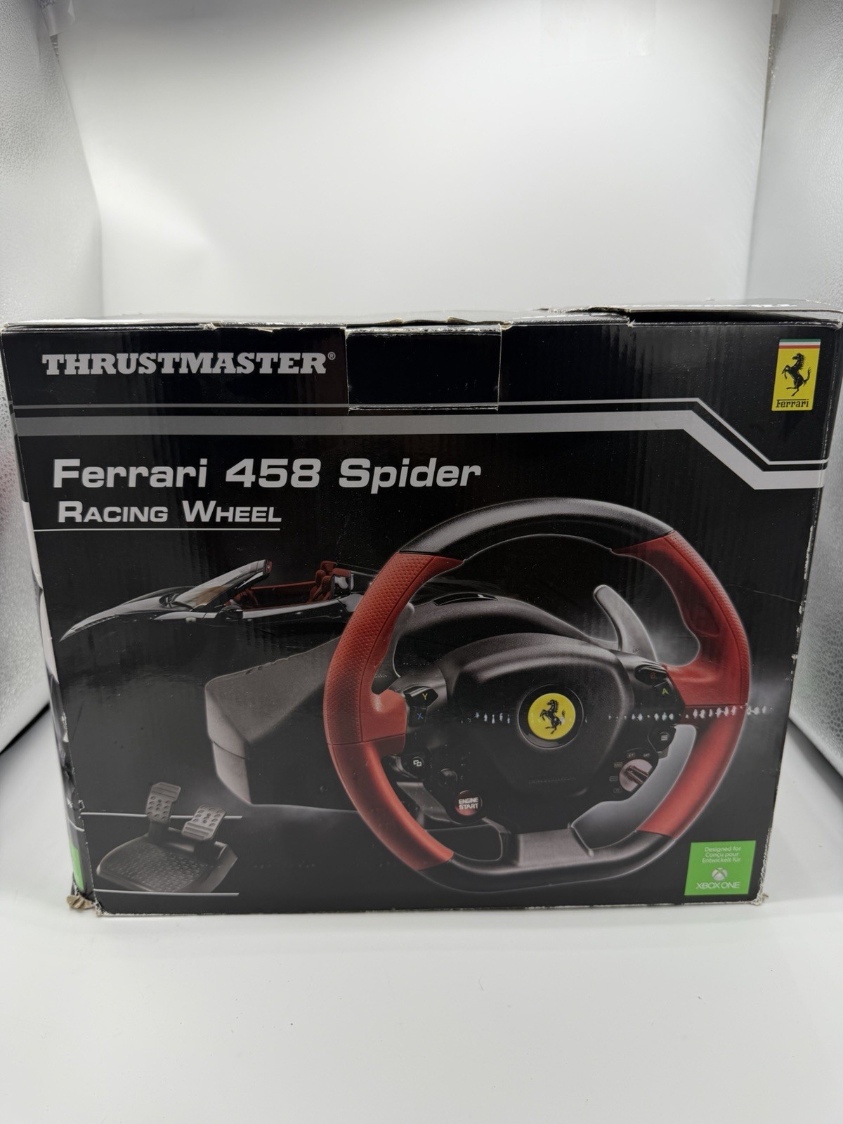 Thrustmaster Ferrari 458 Spider Racing Wheel Black Red Controller Console