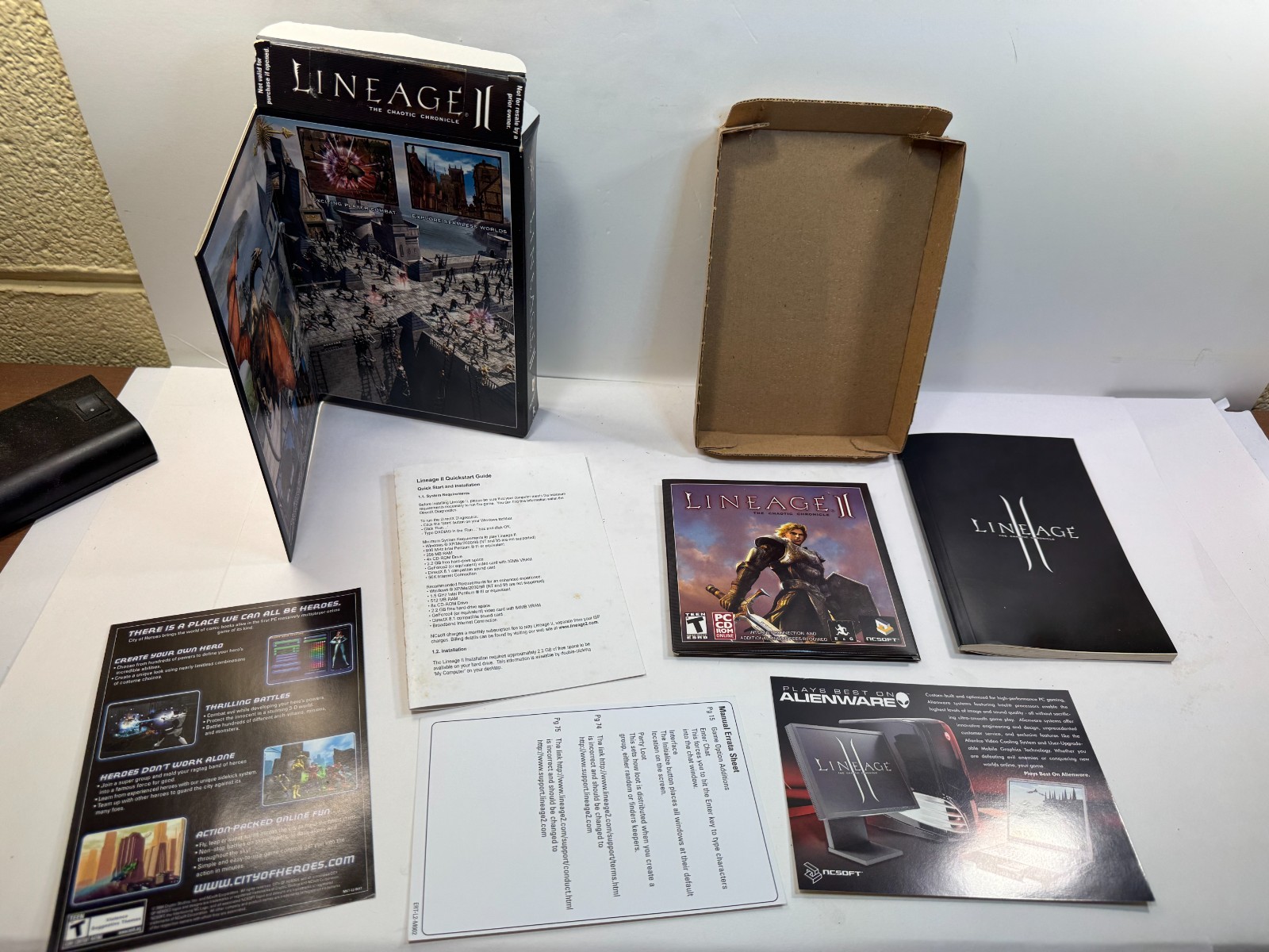 PC BOXED Lineage II: The Chaotic Chronicle CD-ROM (PC, 2004) FULLY Complete