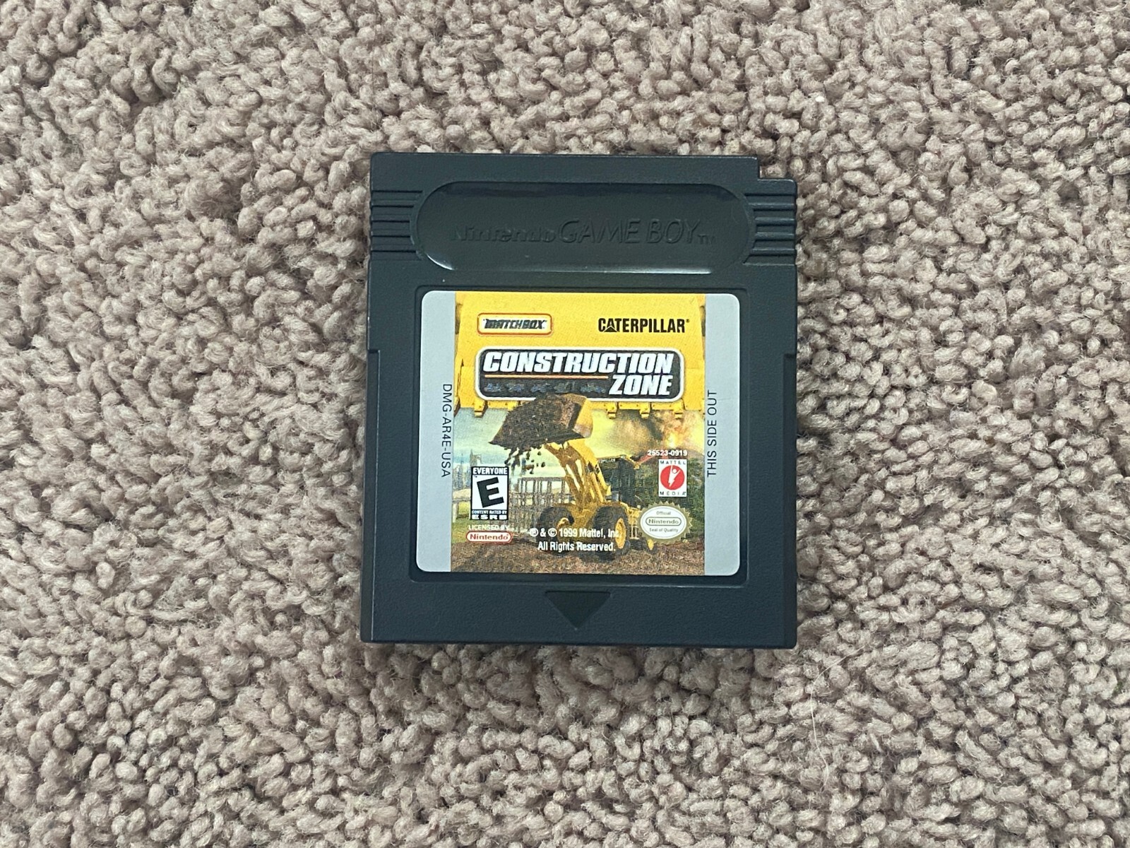 Matchbox Caterpillar Construction Zone (Nintendo Game Boy Color, 1999) TESTED
