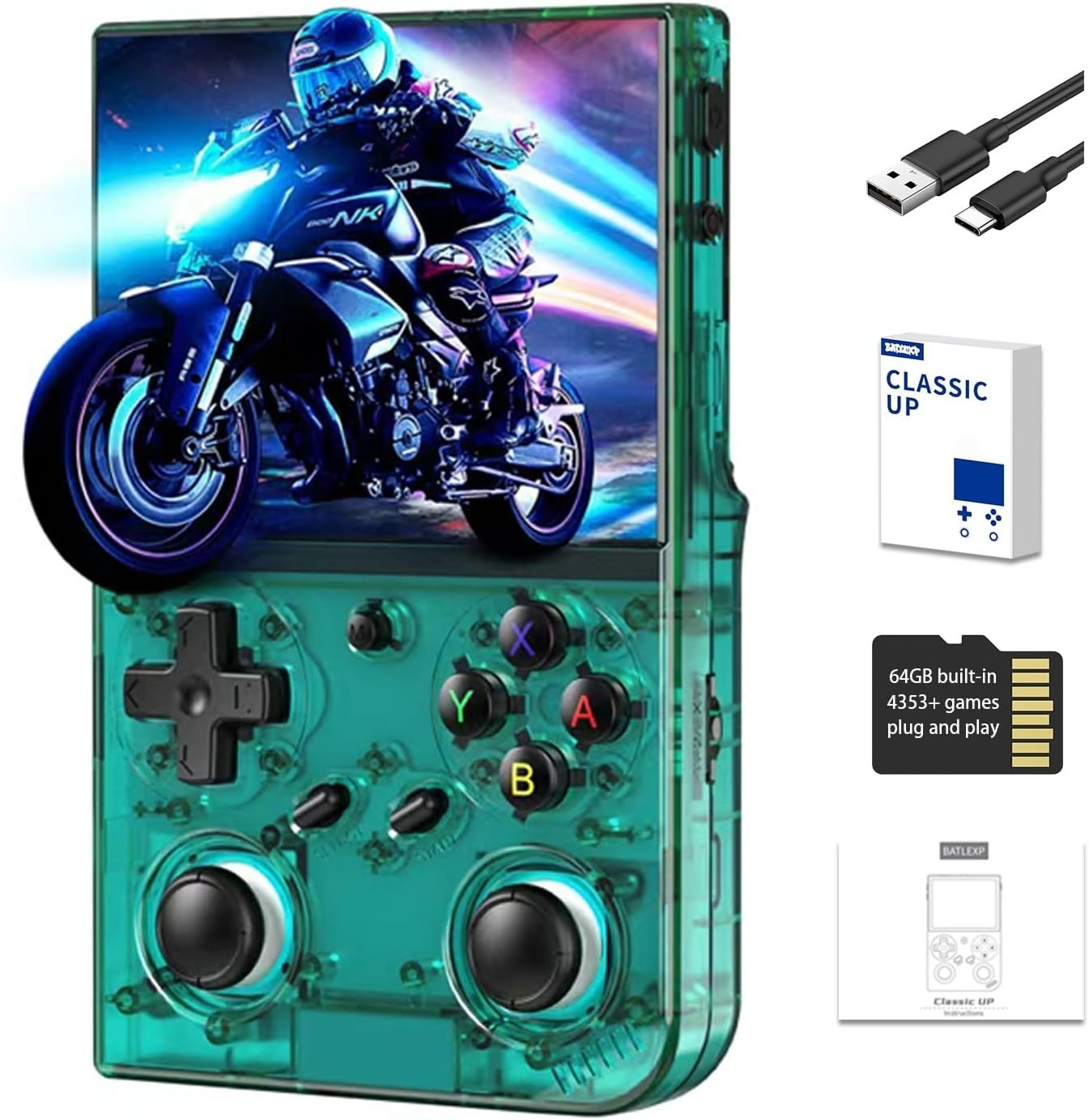 Classic Gaming Reinvented: Retro Handheld Console with Gorgeous IPS Display