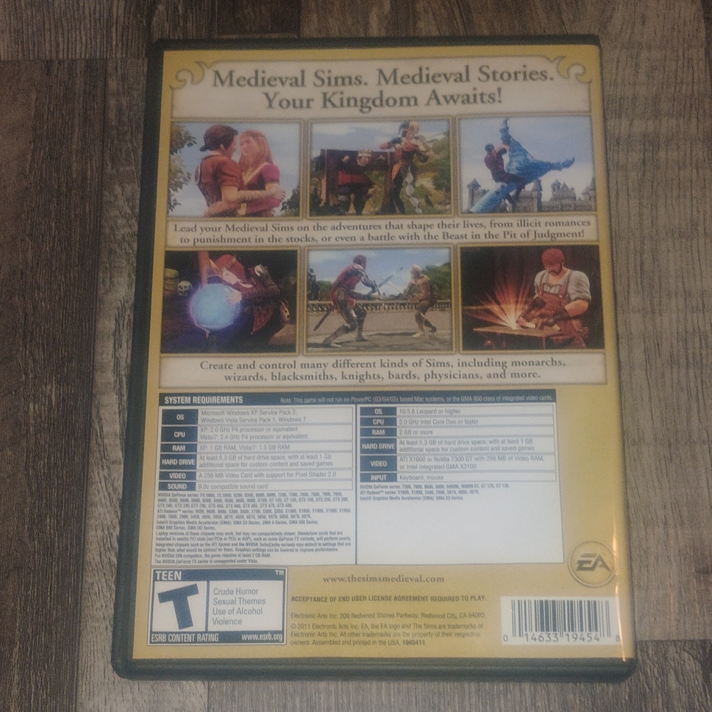 Electronic Arts The Sims Medieval Limited Edition PC/Mac Manual Simulation 2011