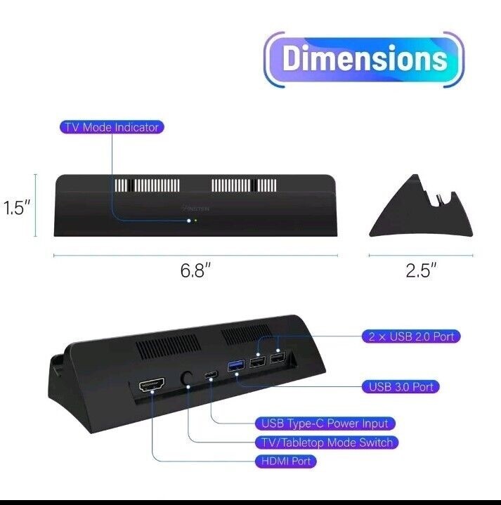 New Docking Station For Nintendo Switch OLED Model HDMI Adapter Connect to TV