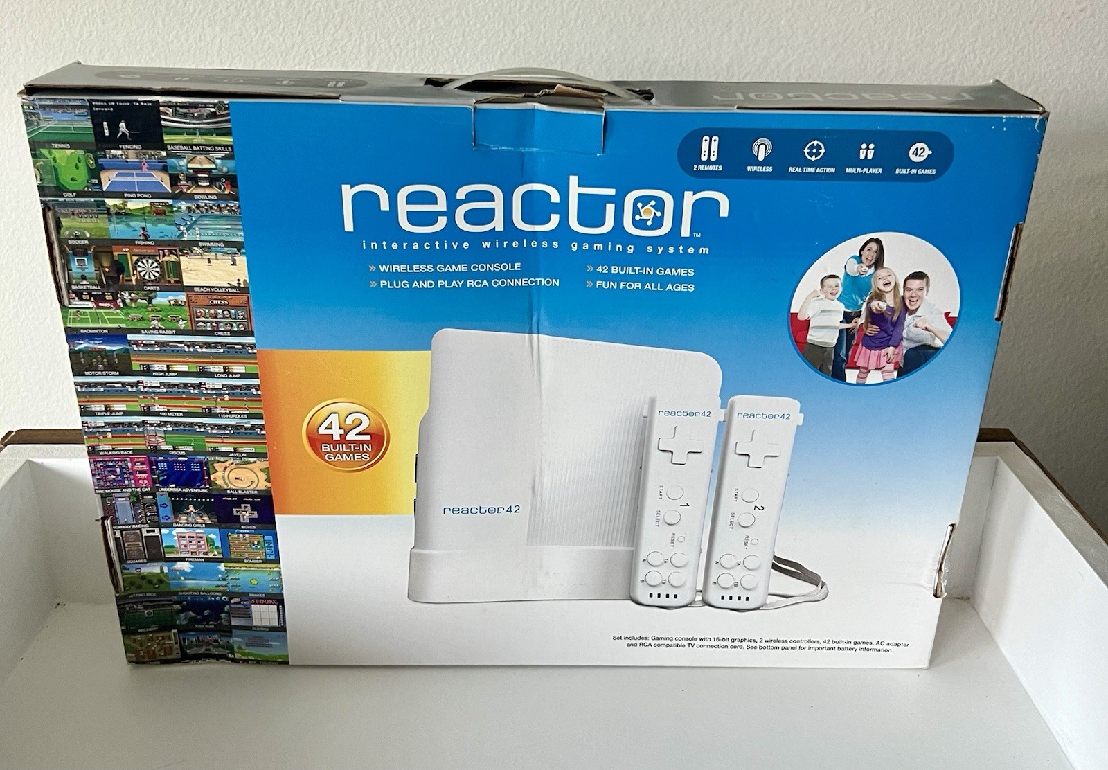 Wireless Gaming System Reactor Interactive 42 Built in Games