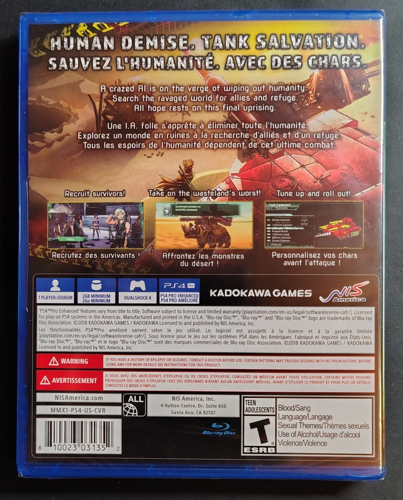 Metal Max Xeno PlayStation 4 PS4 NIS America*Please Read Description*