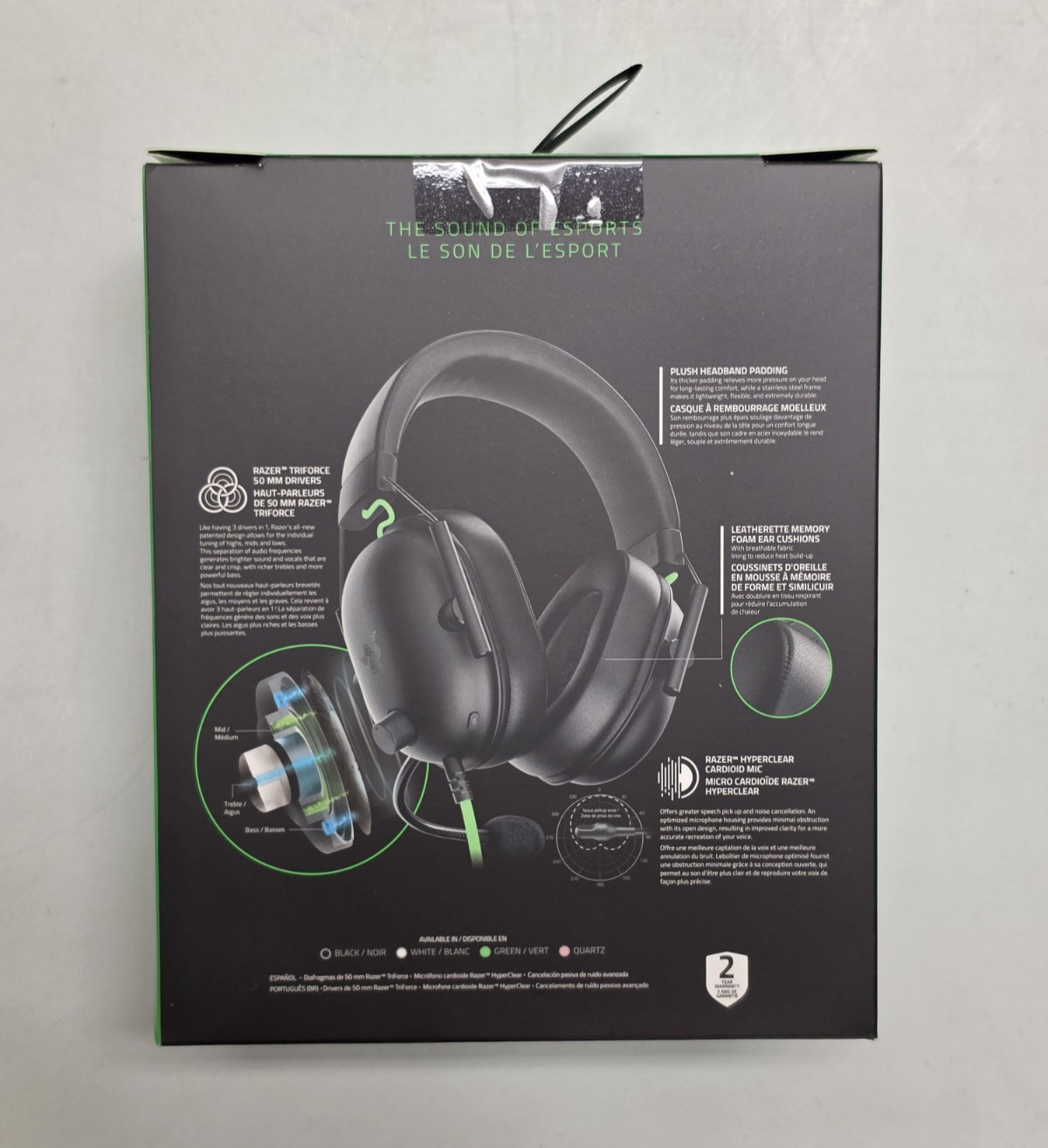 Razer BlackShark V2 X Wired Gaming Headset 7.1 Surround Sound Black PC PS5 Xbox