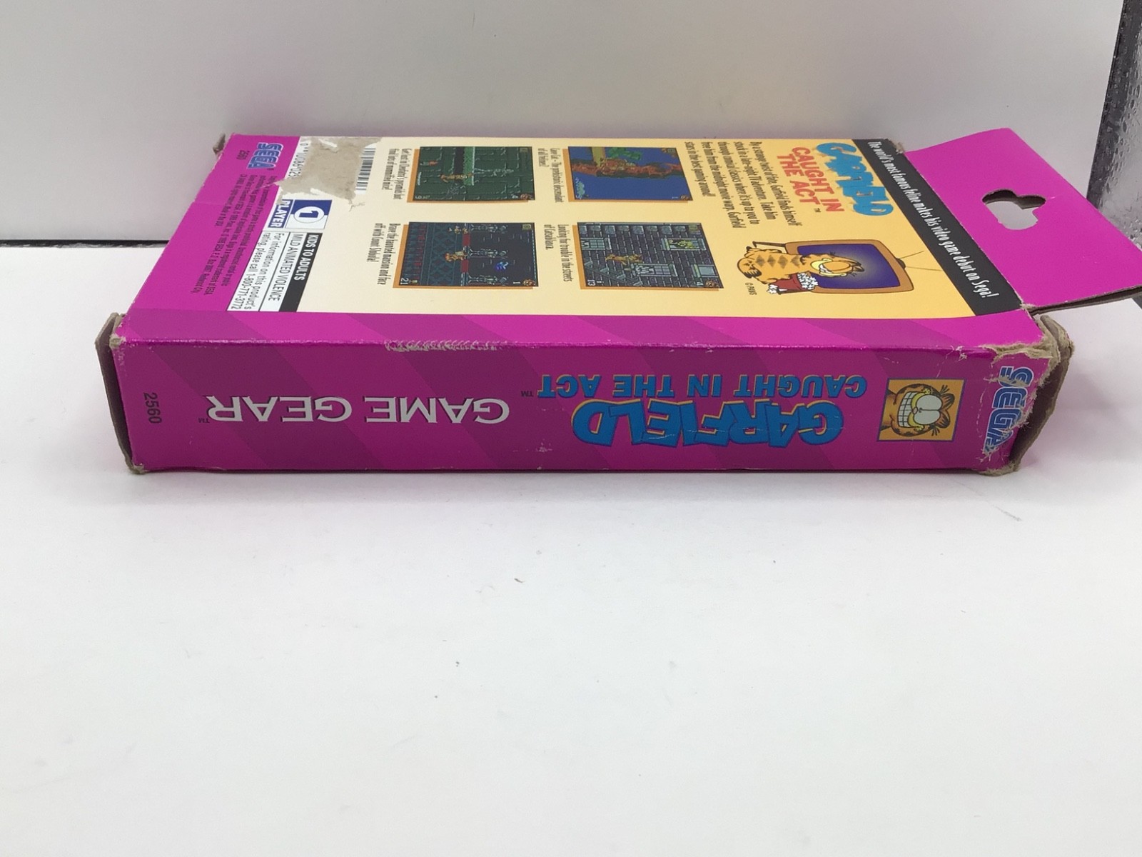 Garfield Caught in the Act Sega Game Gear Complete W/ HTF Comic Manual CIB Wear